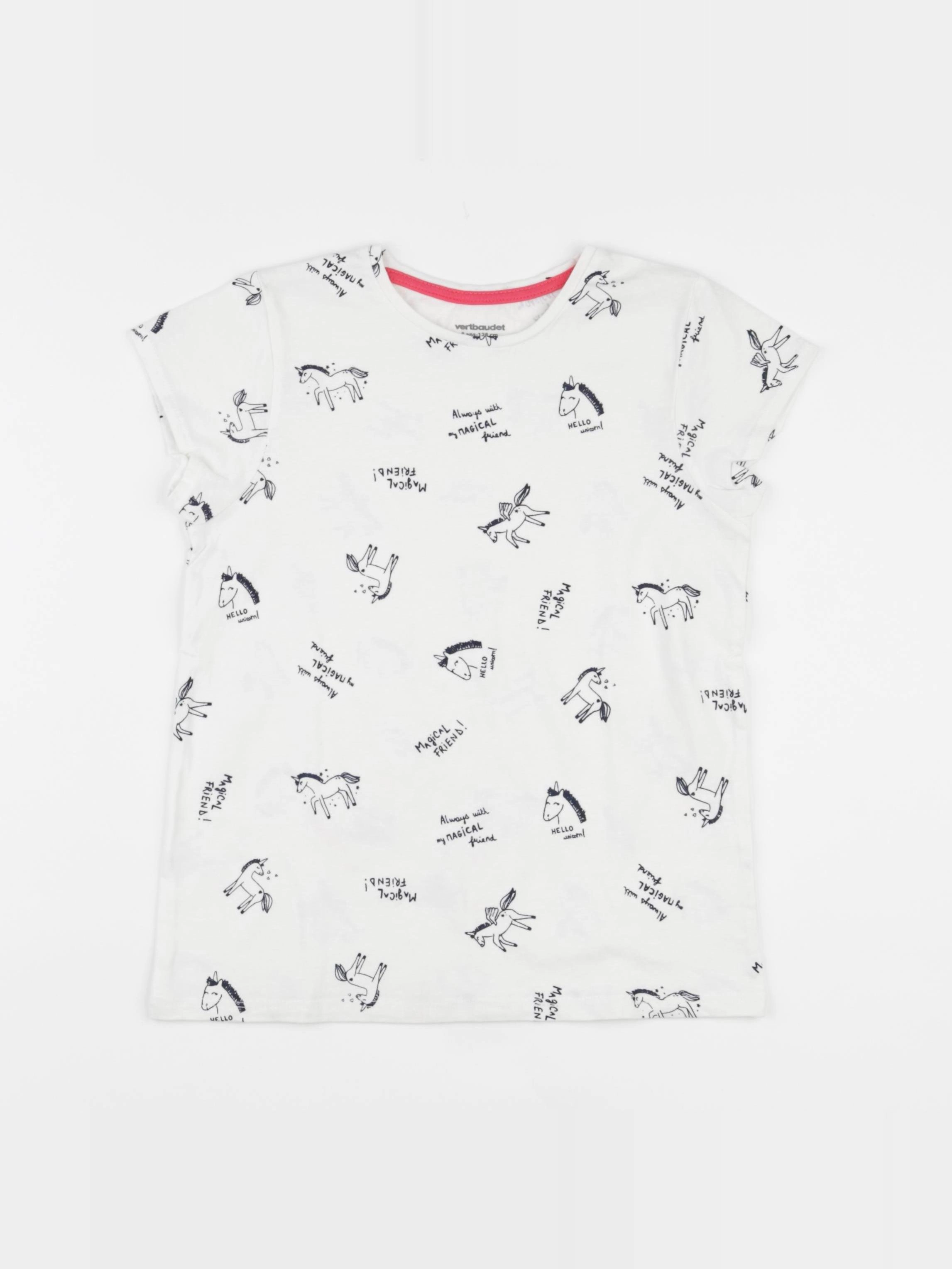 Vertbaudet - tee-shirt blanc - 8 ans