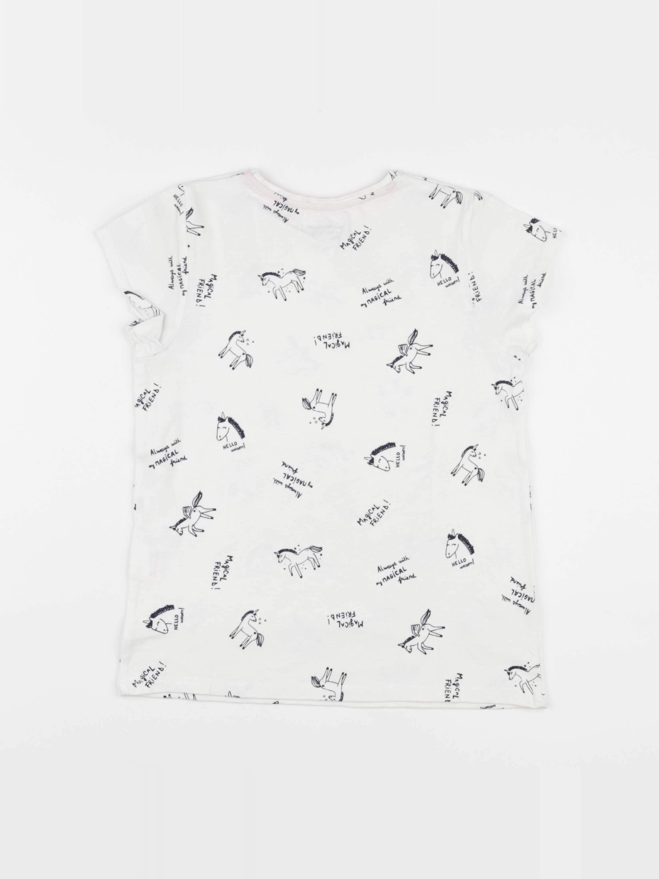 Vertbaudet - tee-shirt blanc - 8 ans