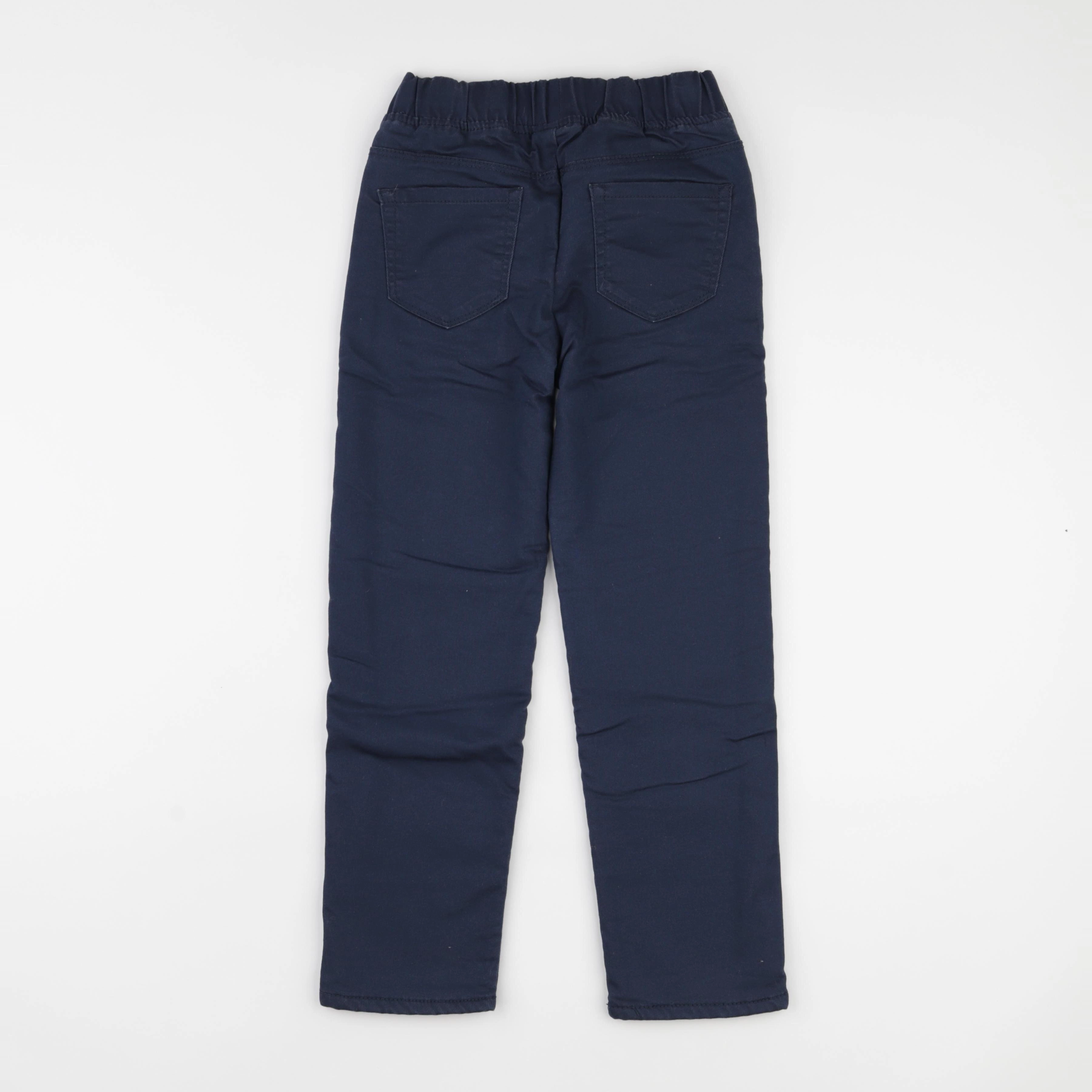 Vertbaudet - pantalon doublé bleu - 9 ans