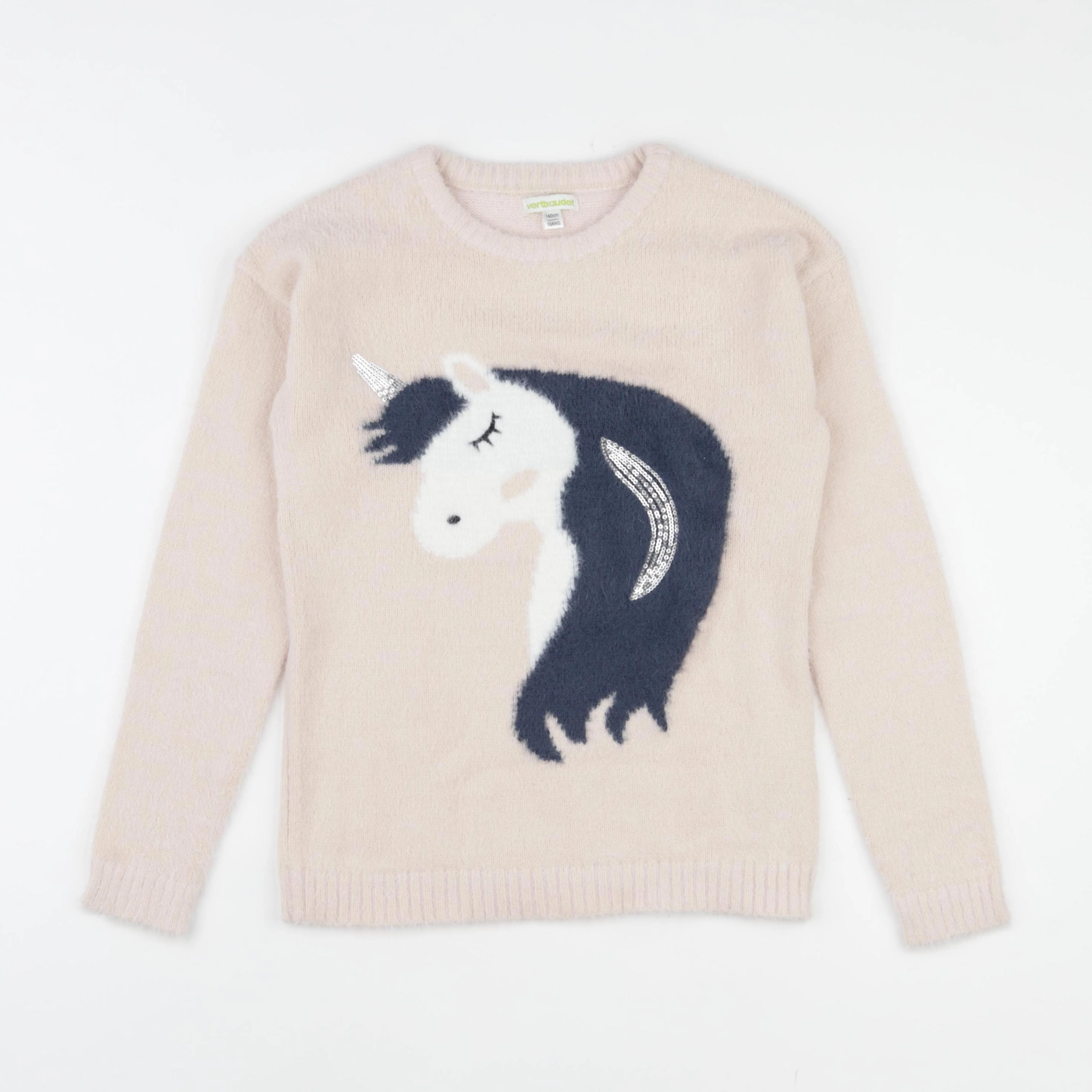 Vertbaudet - pull rose - 10 ans