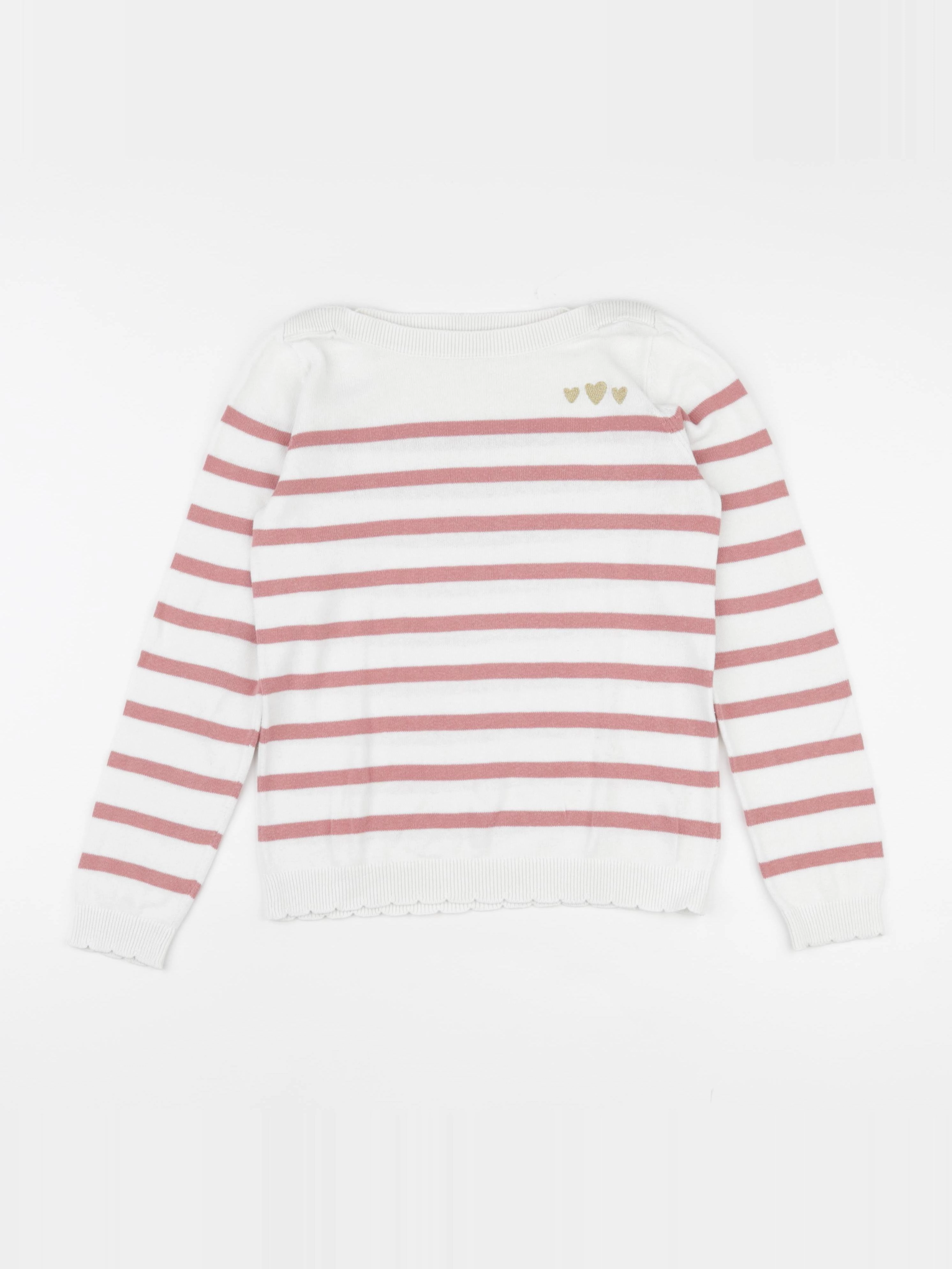 Vertbaudet - pull blanc - 10 ans