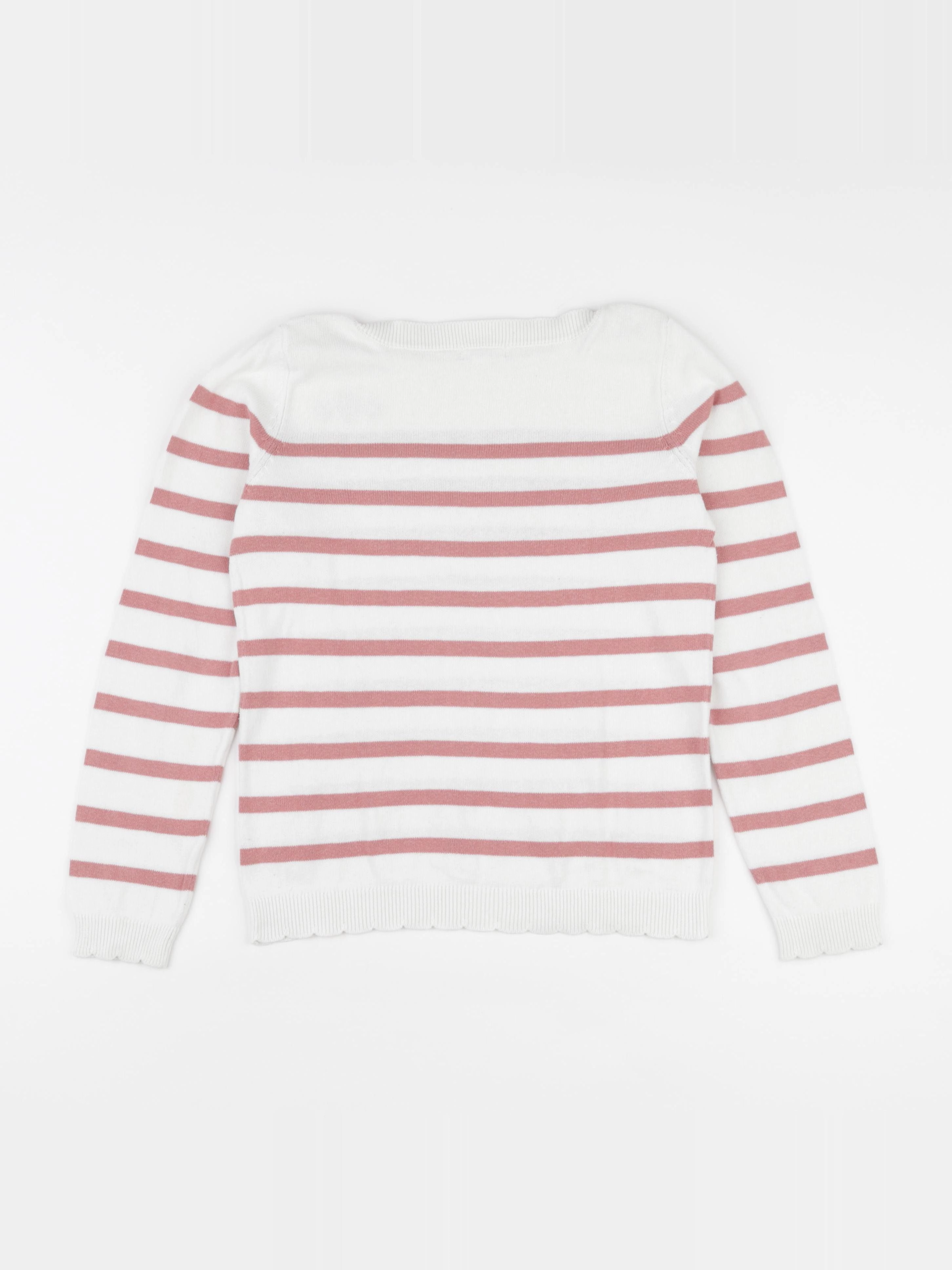 Vertbaudet - pull blanc - 10 ans