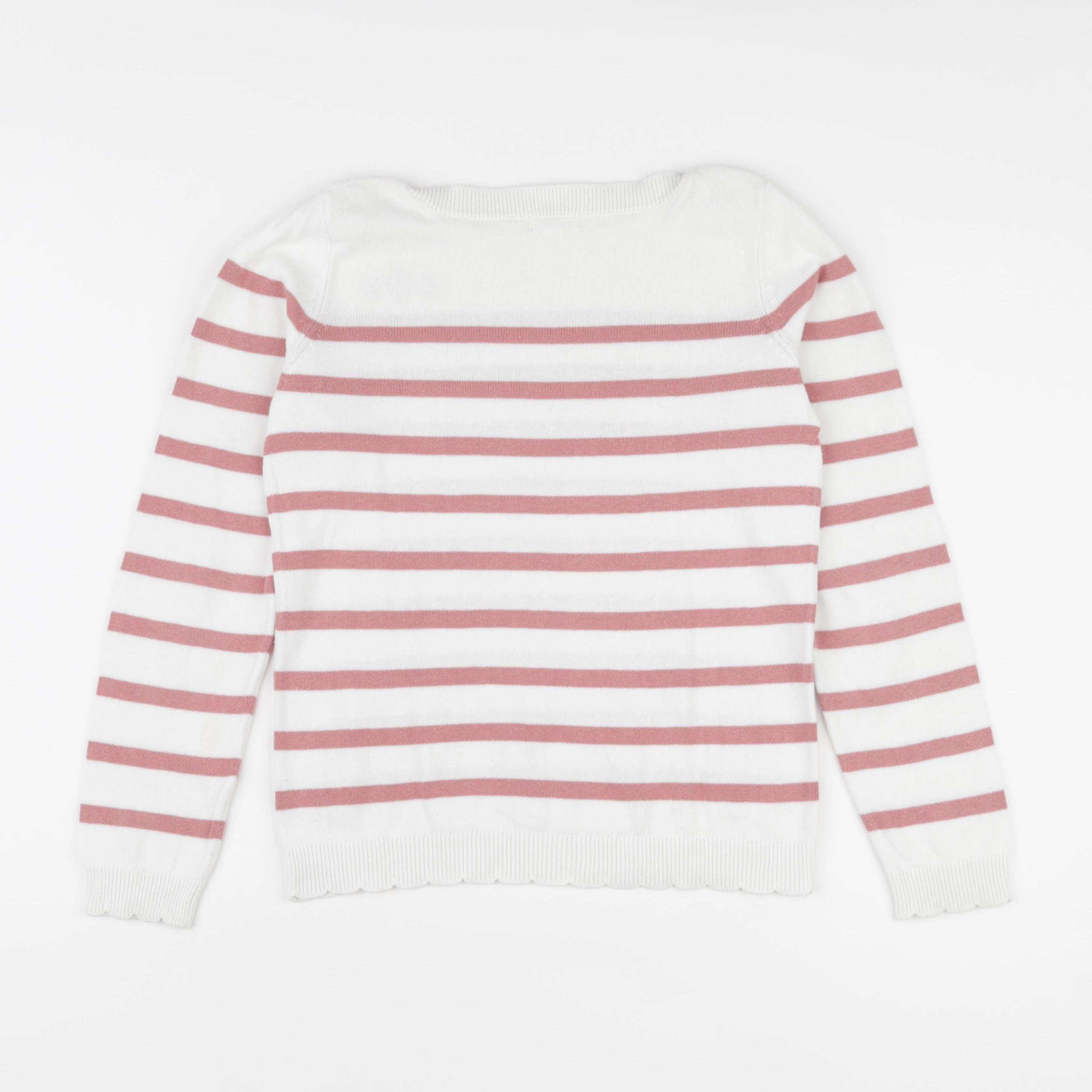 Vertbaudet - pull blanc - 10 ans