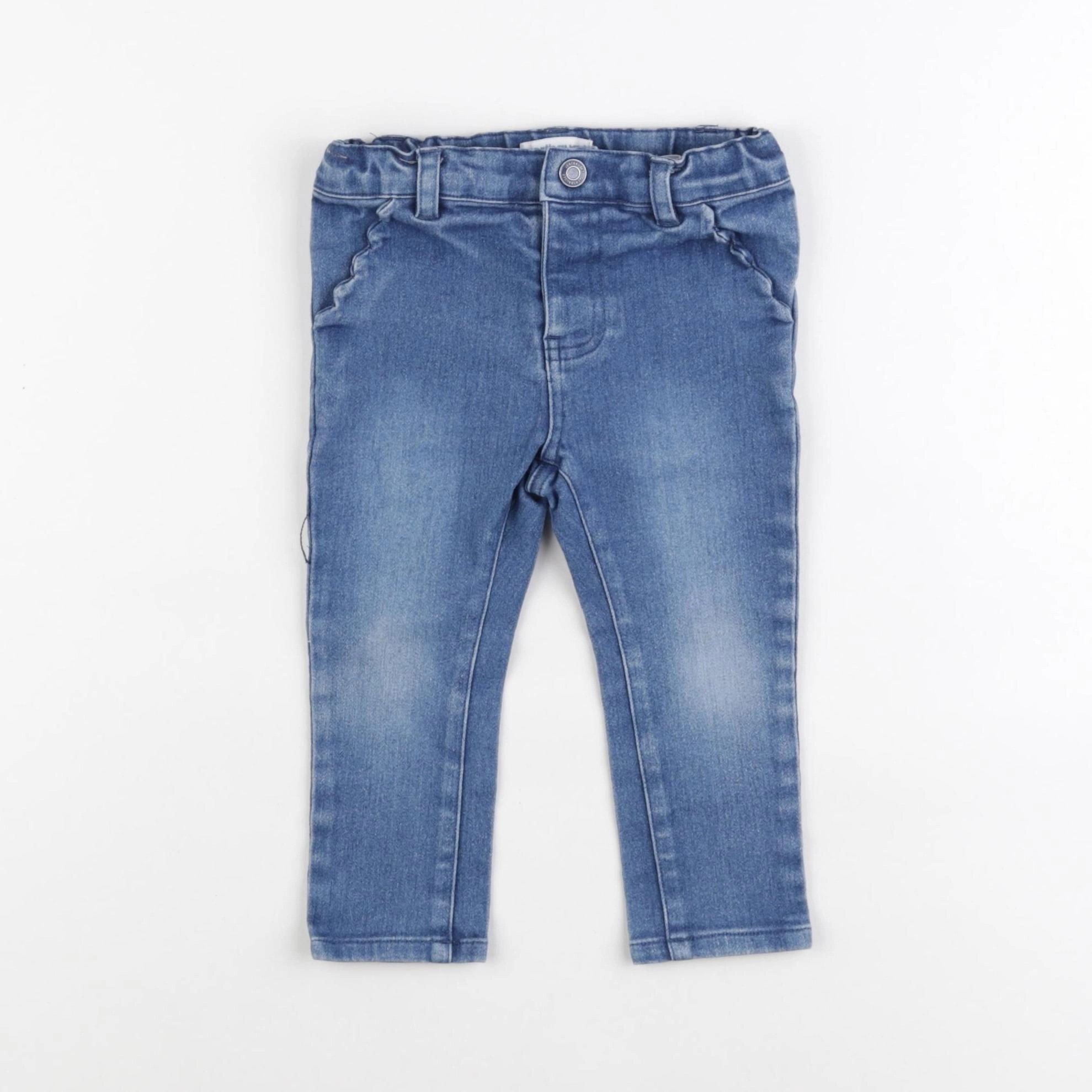 Vertbaudet - jegging bleu - 18 mois
