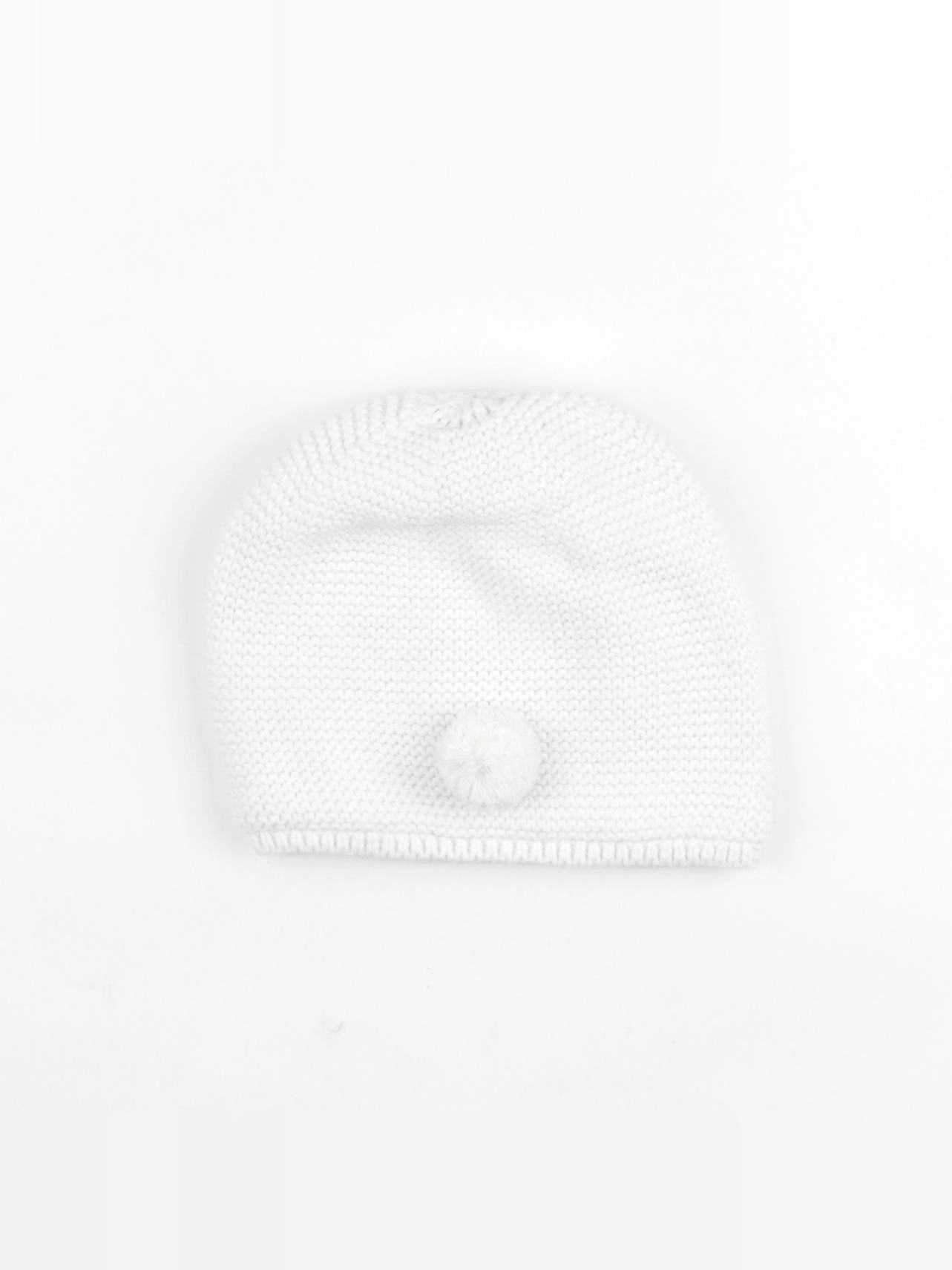 Jacadi - bonnet blanc - 24/36 mois