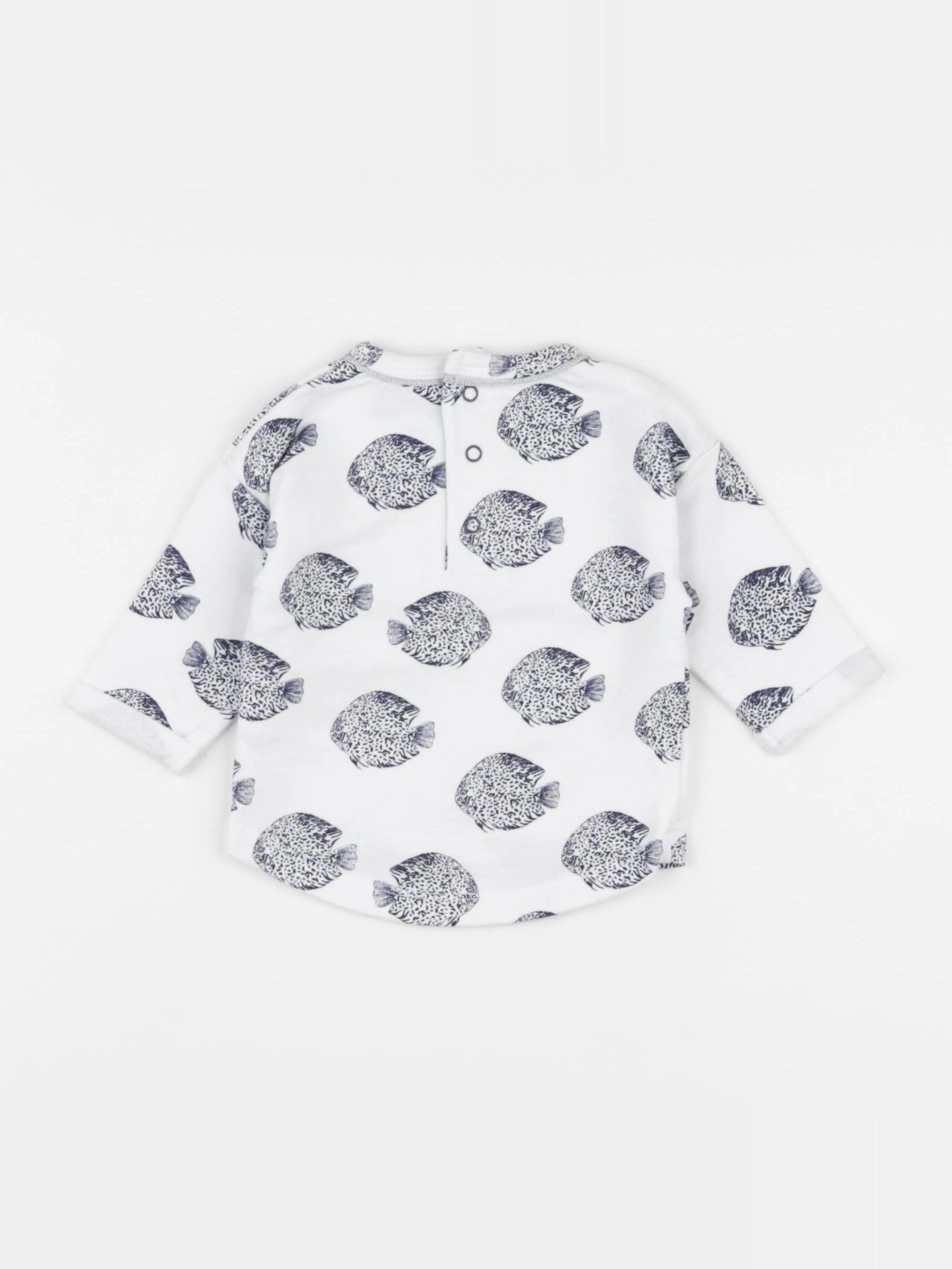 La Redoute - sweat blanc - 1 mois