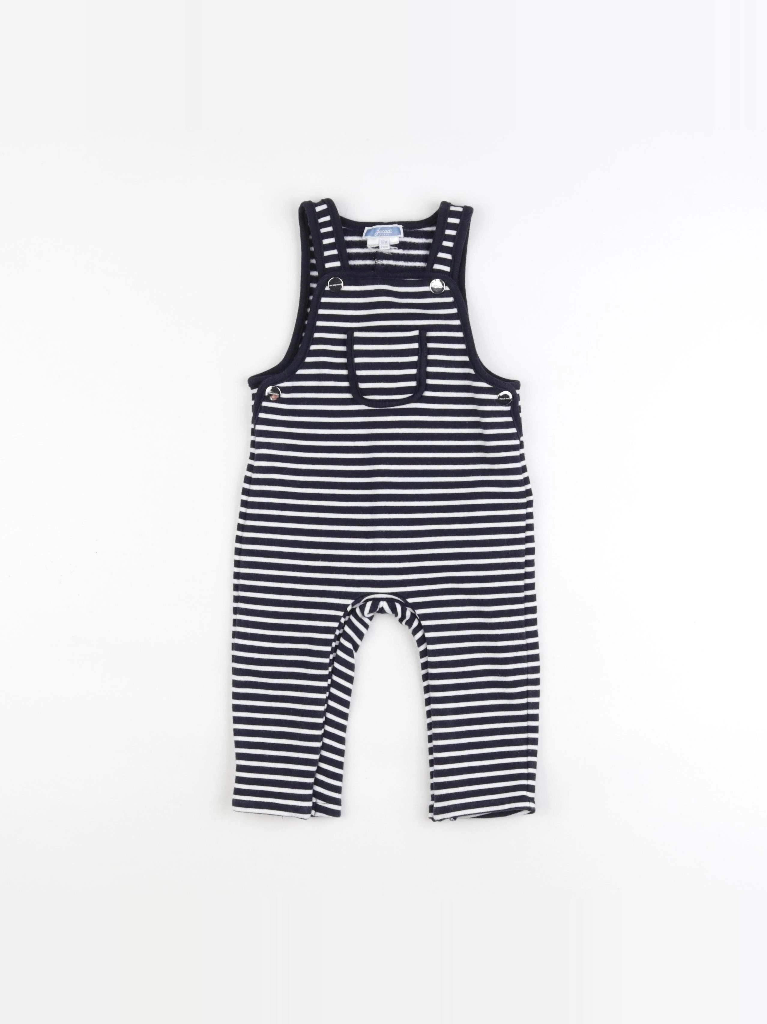 Jacadi - combinaison blanc, bleu - 12 mois