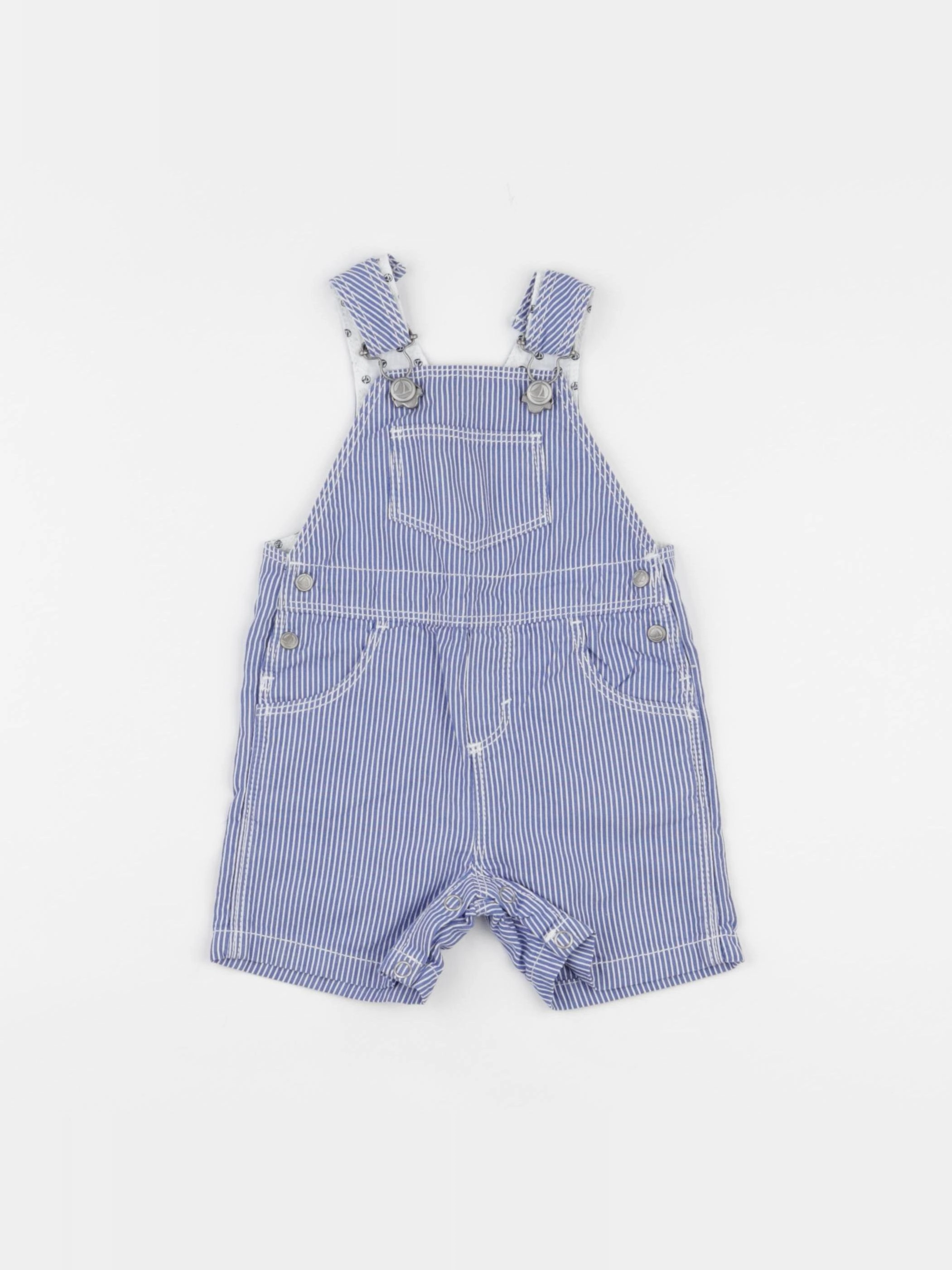 Petit Bateau - salopette bleu - 3 mois