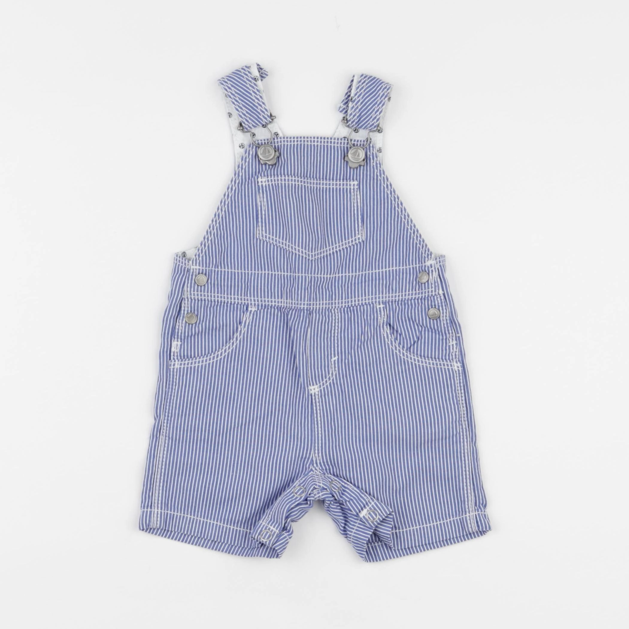 Petit Bateau - salopette bleu - 3 mois