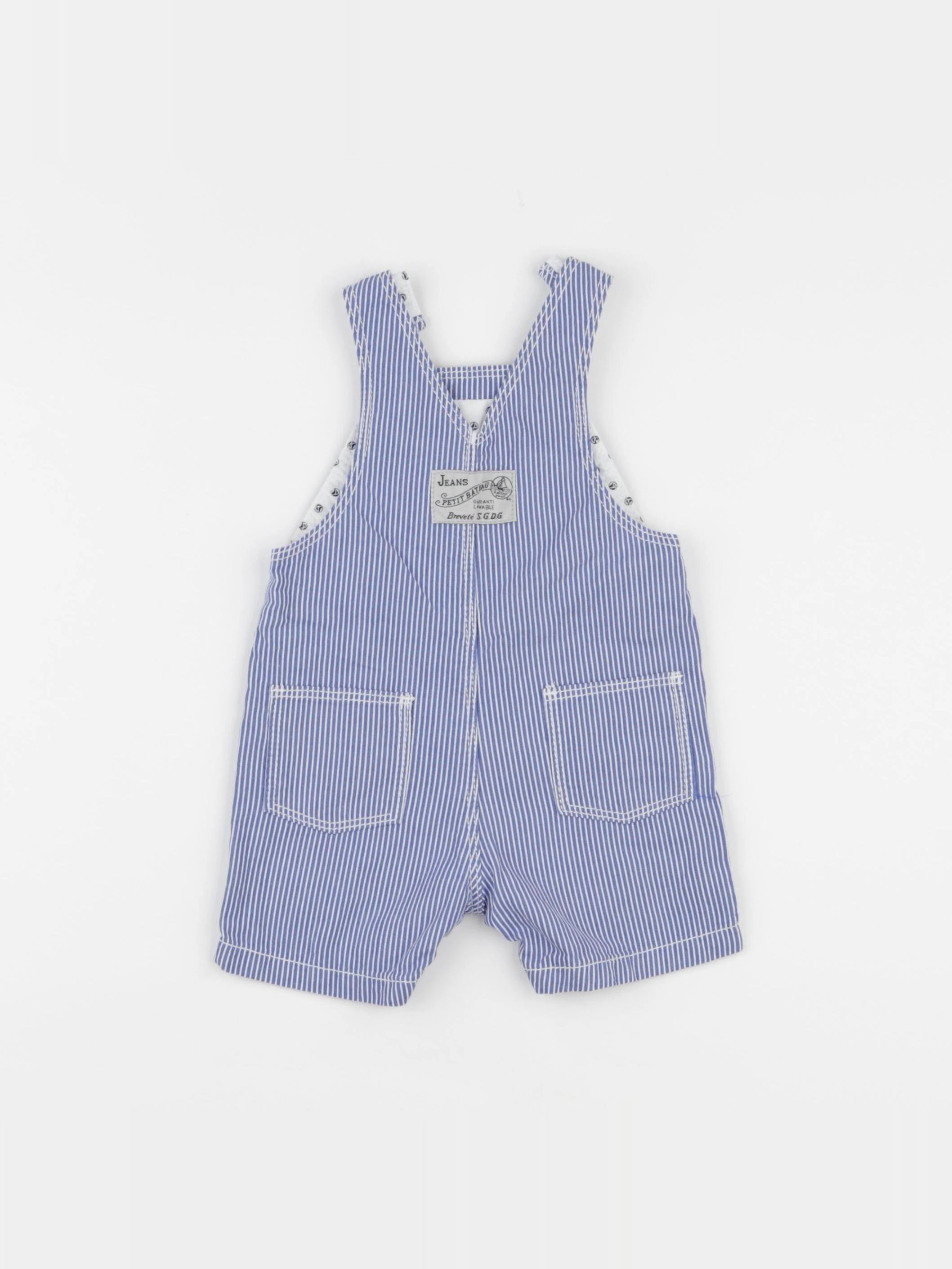 Petit Bateau - salopette bleu - 3 mois