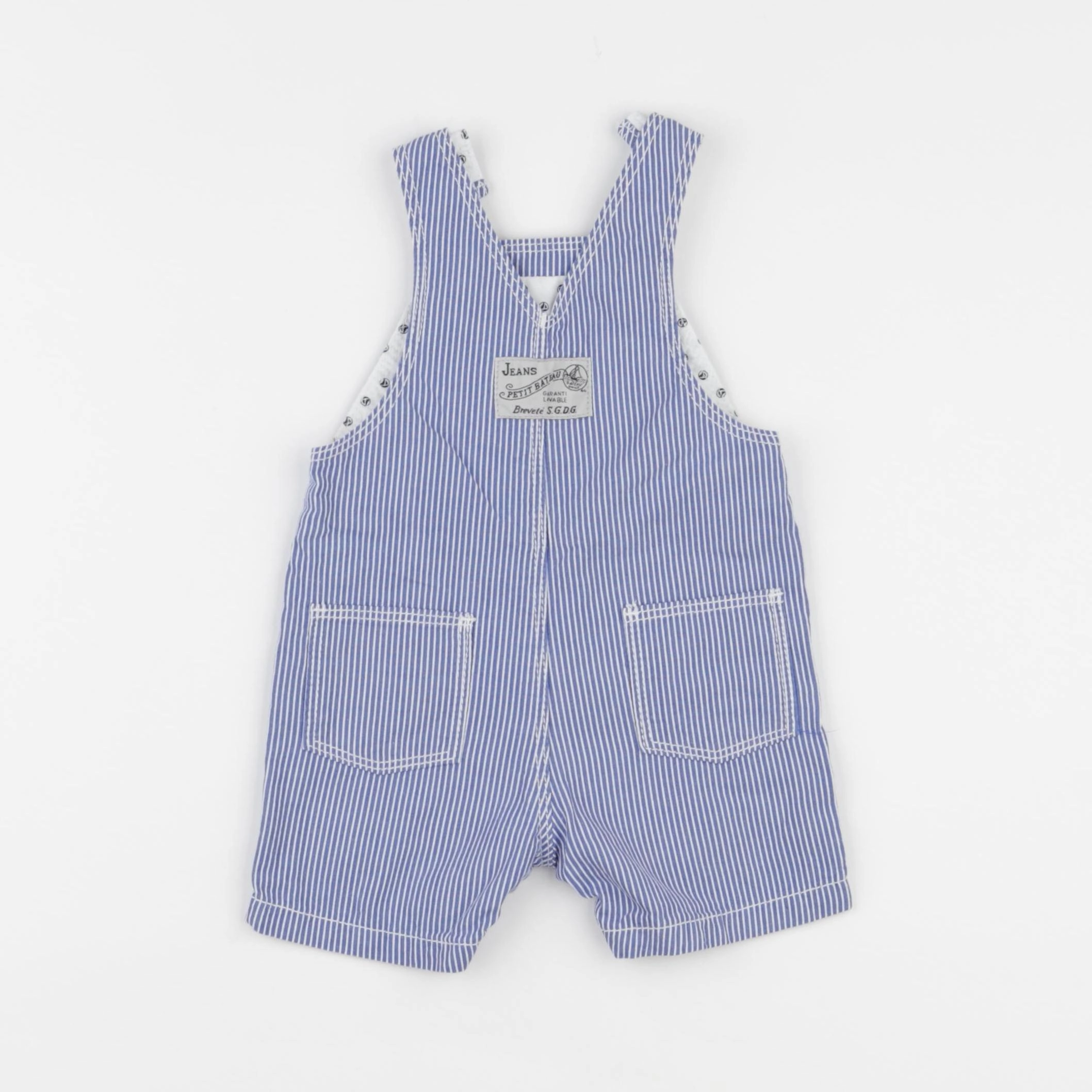 Petit Bateau - salopette bleu - 3 mois