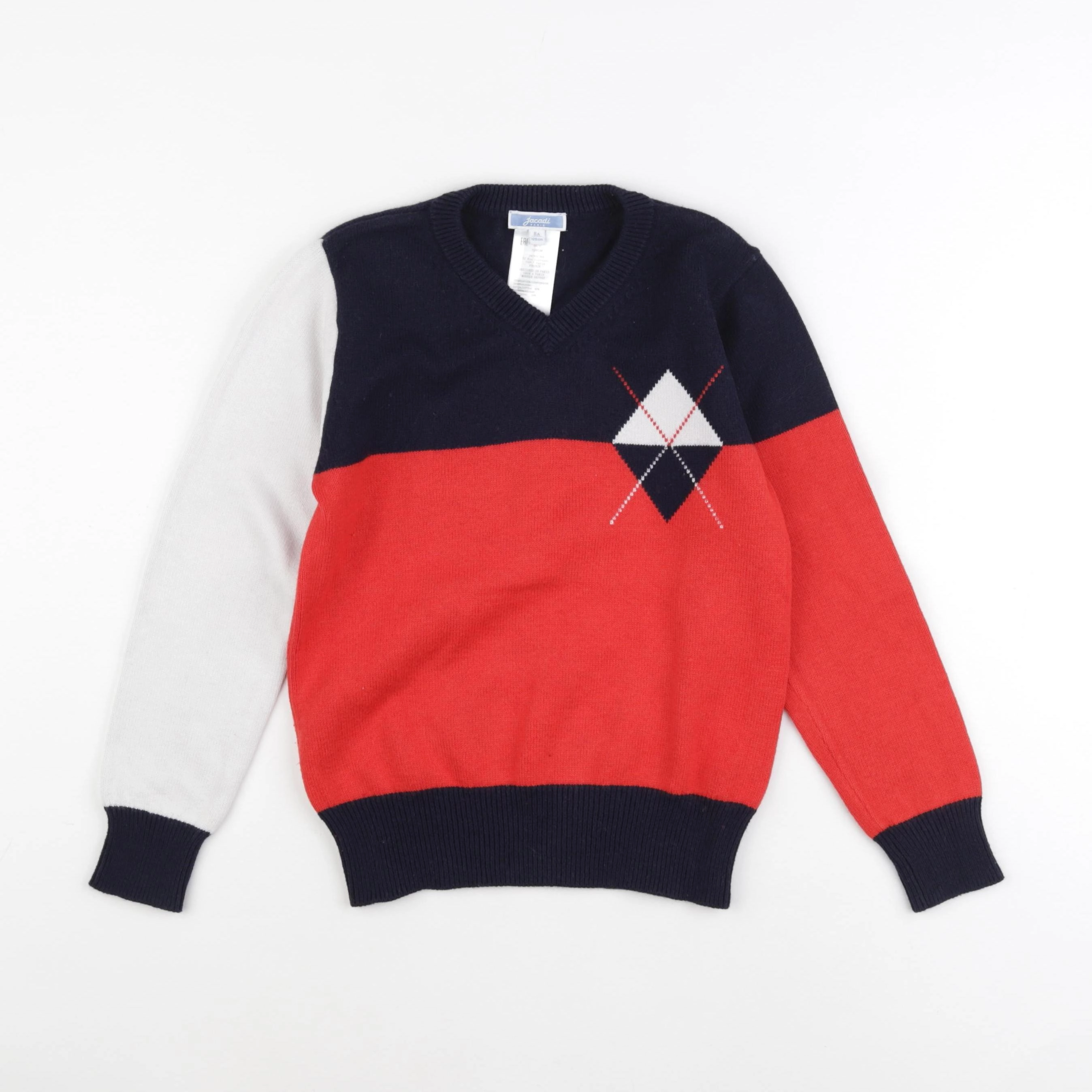 Jacadi - pull multicolore - 8 ans