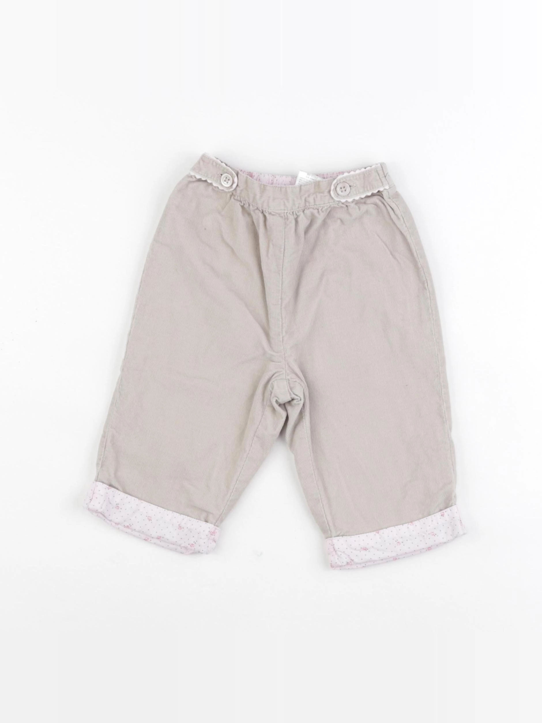 Jacadi - pantalon doublé marron - 12 mois