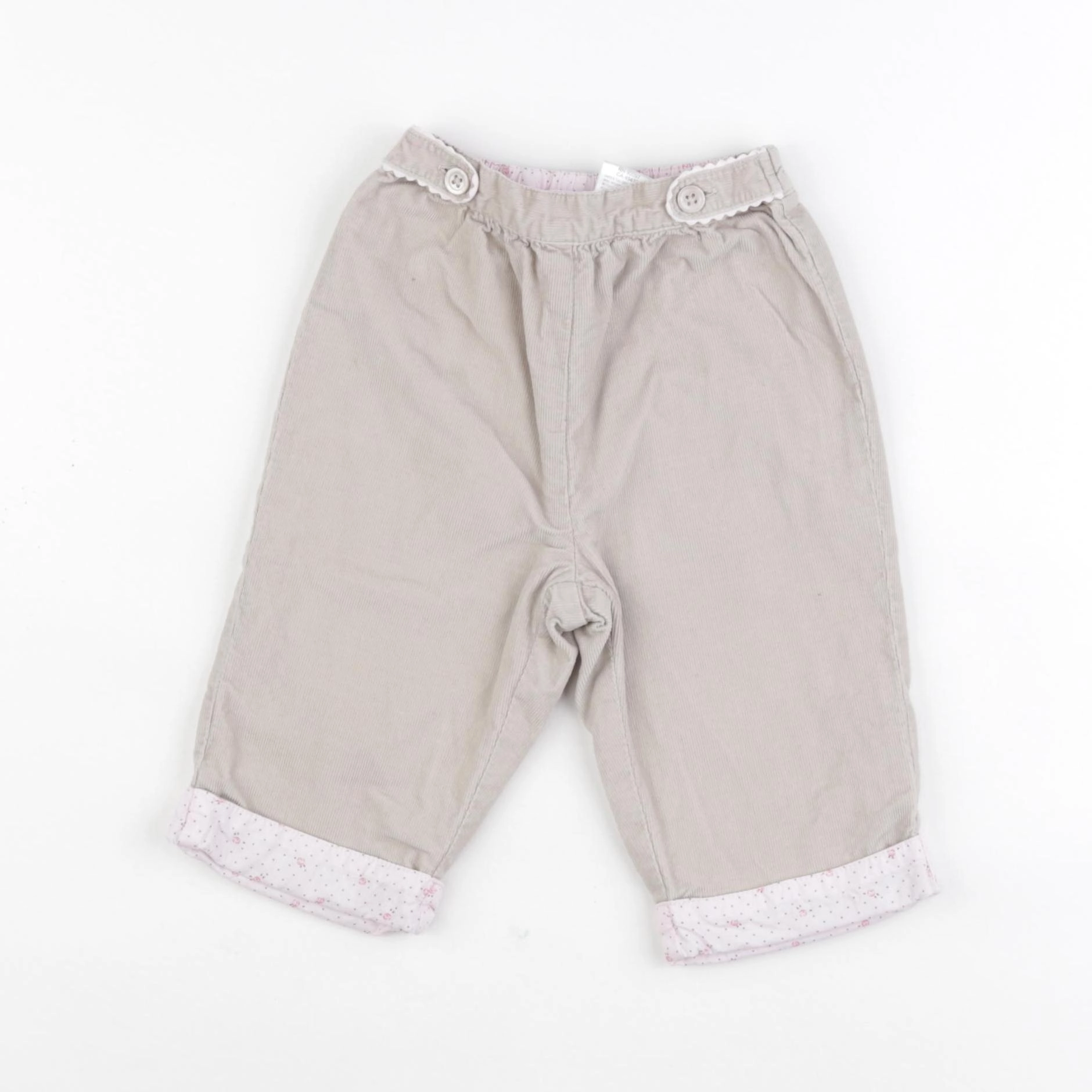 Jacadi - pantalon doublé marron - 12 mois