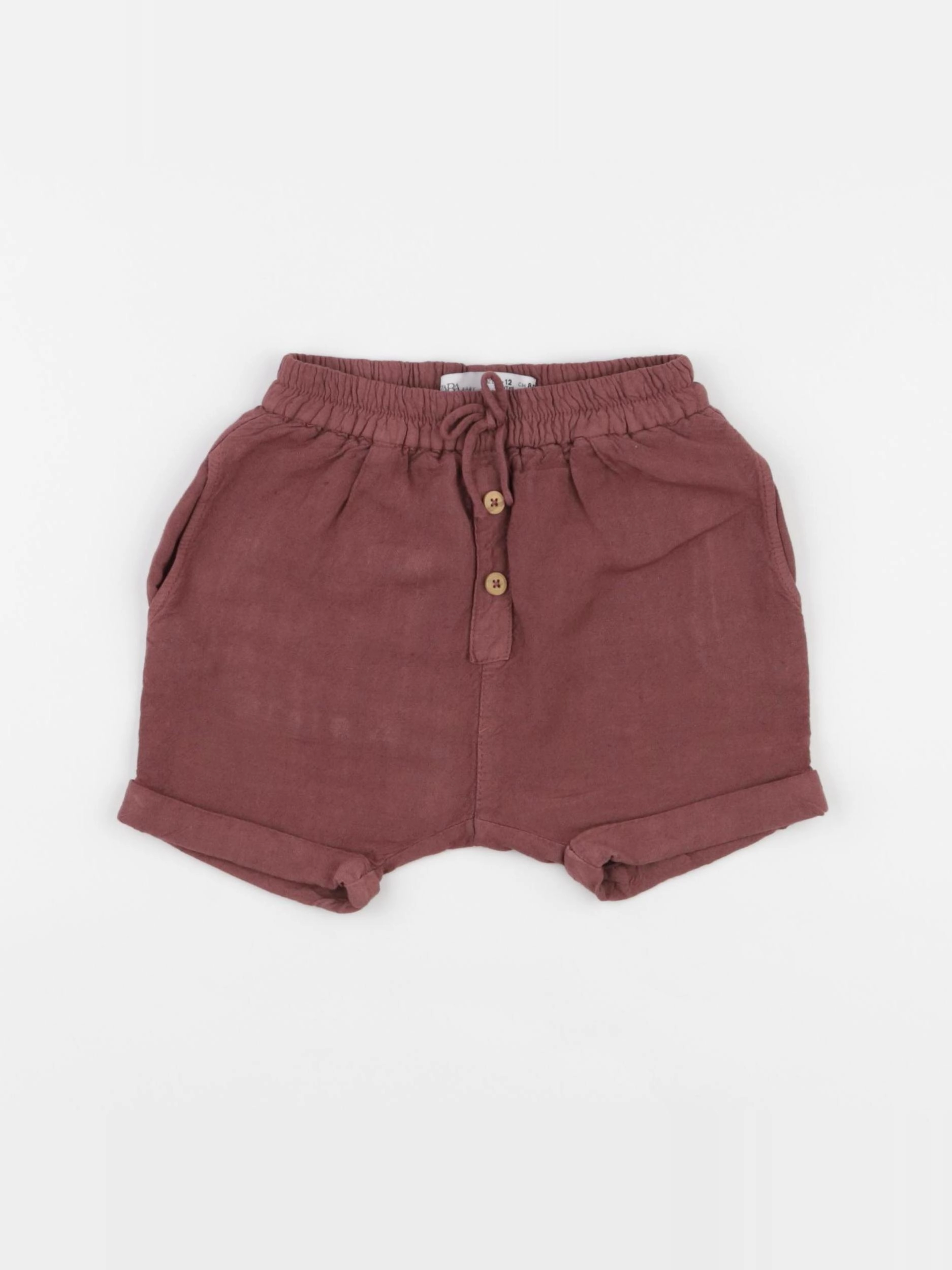 Zara - short marron - 9/12 mois