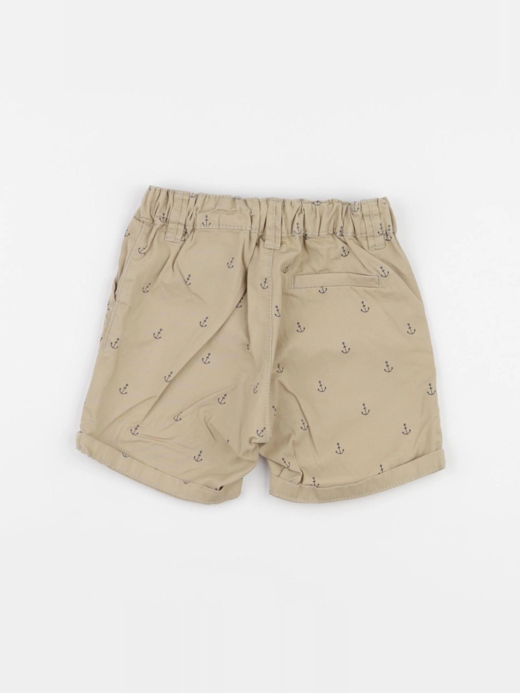 H&M - short beige - 6/9 mois