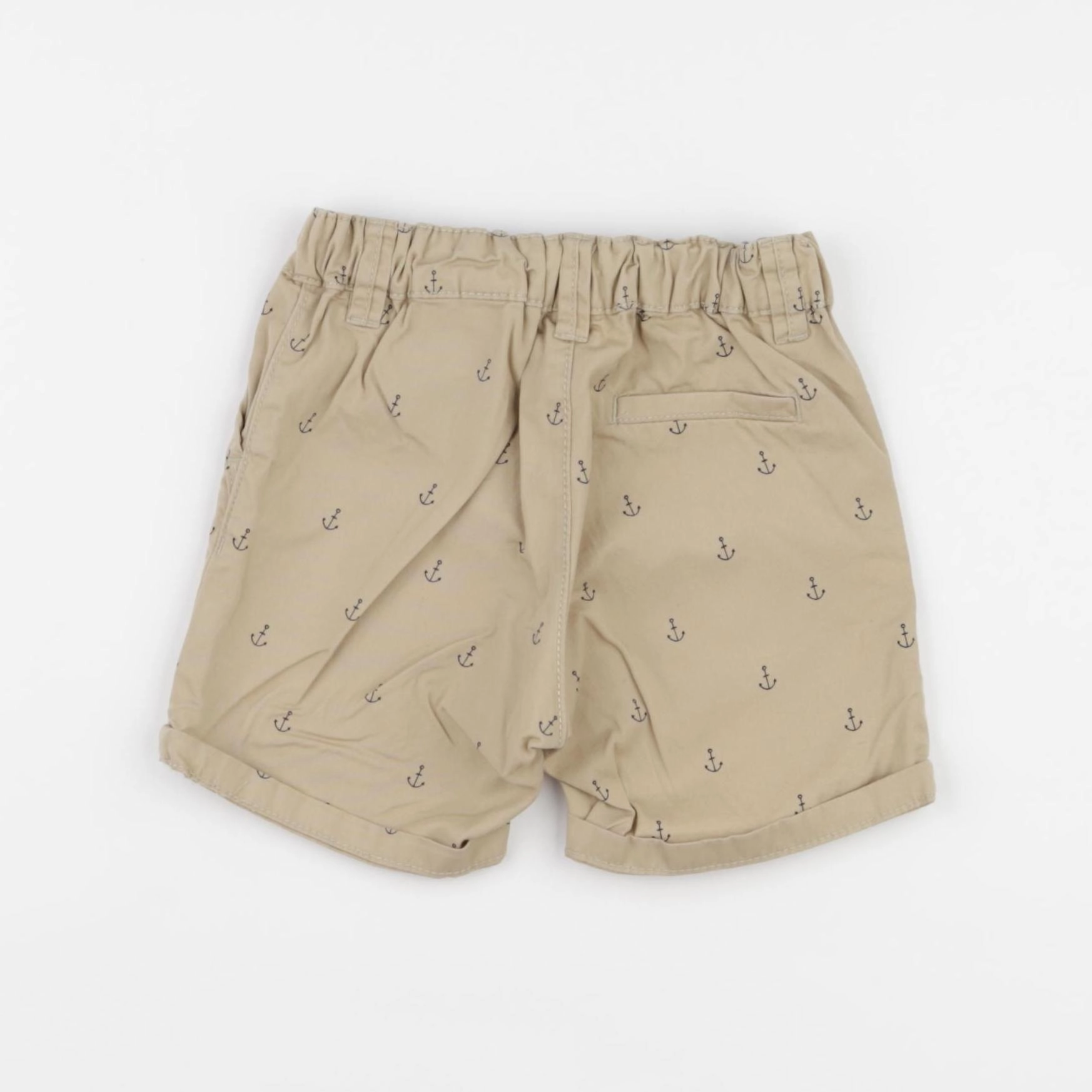 H&M - short beige - 6/9 mois