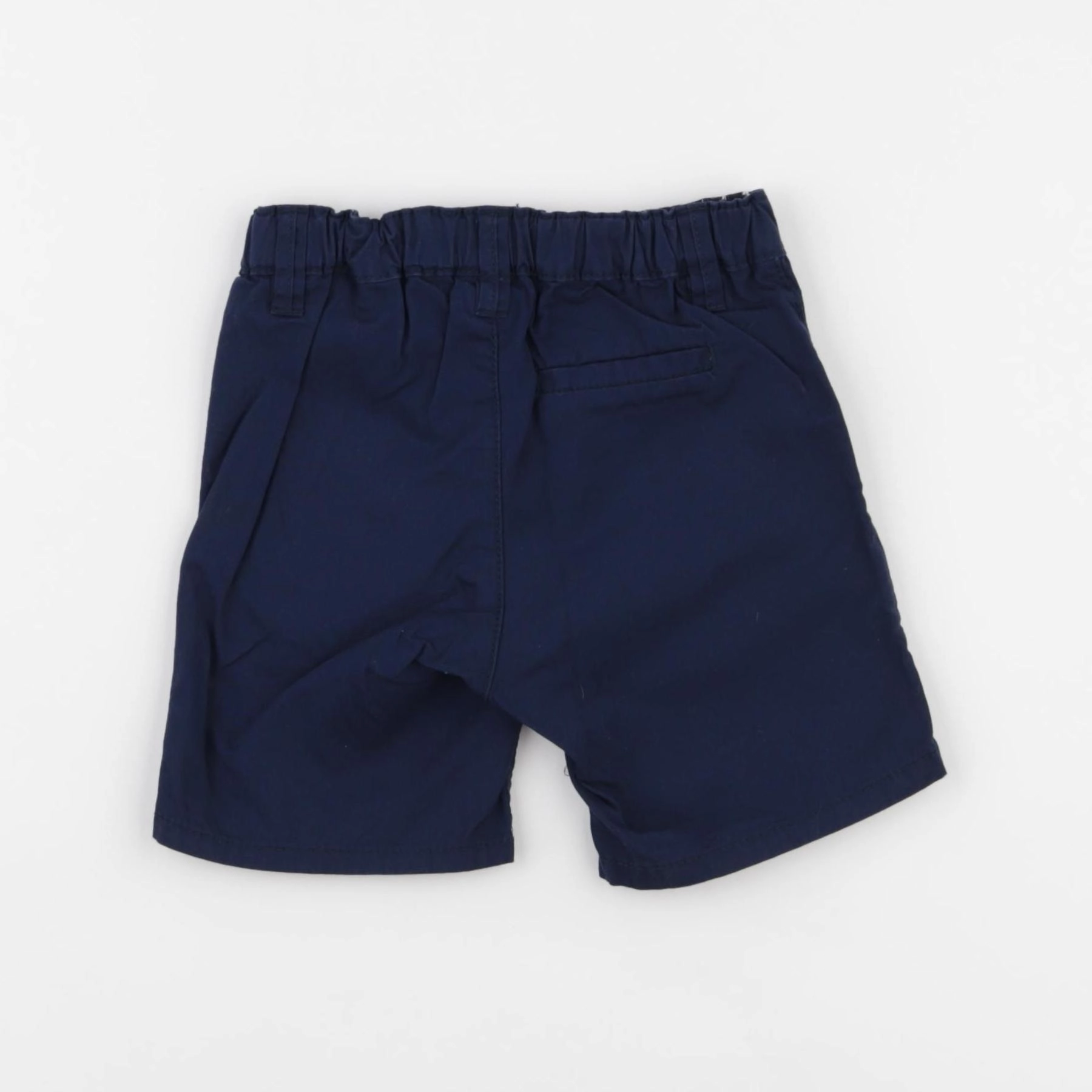 H&M - short bleu - 6/9 mois