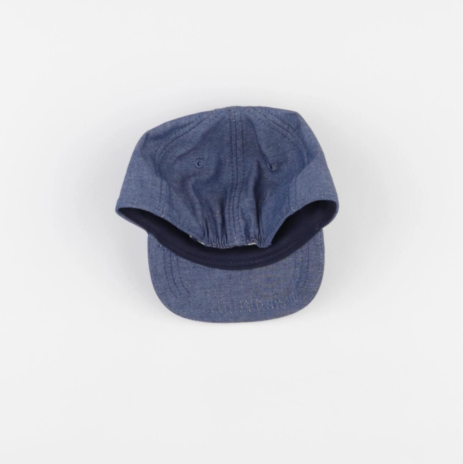 H&M - casquette bleu - 6/9 mois