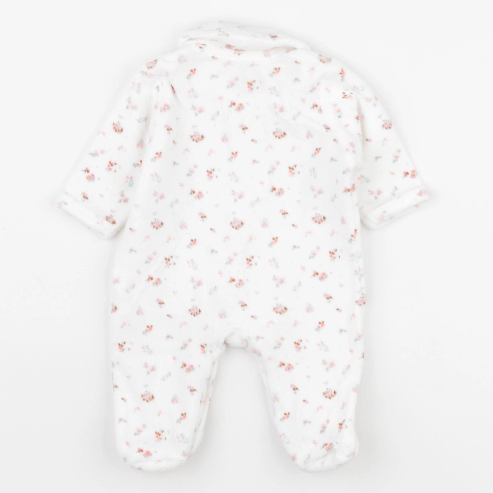 Vertbaudet - pyjama velours blanc - 0 mois