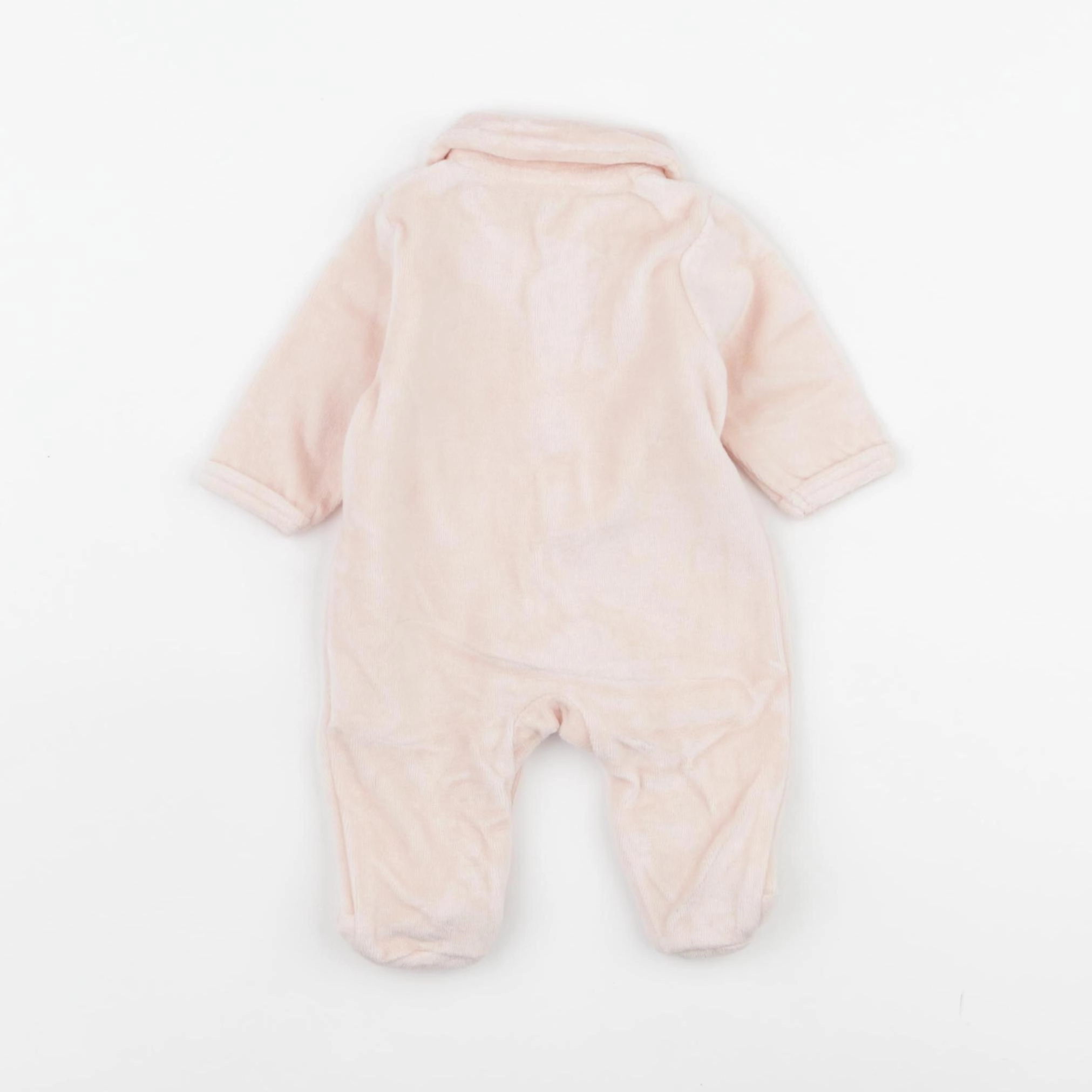 Vertbaudet - pyjama velours rose - 0 mois