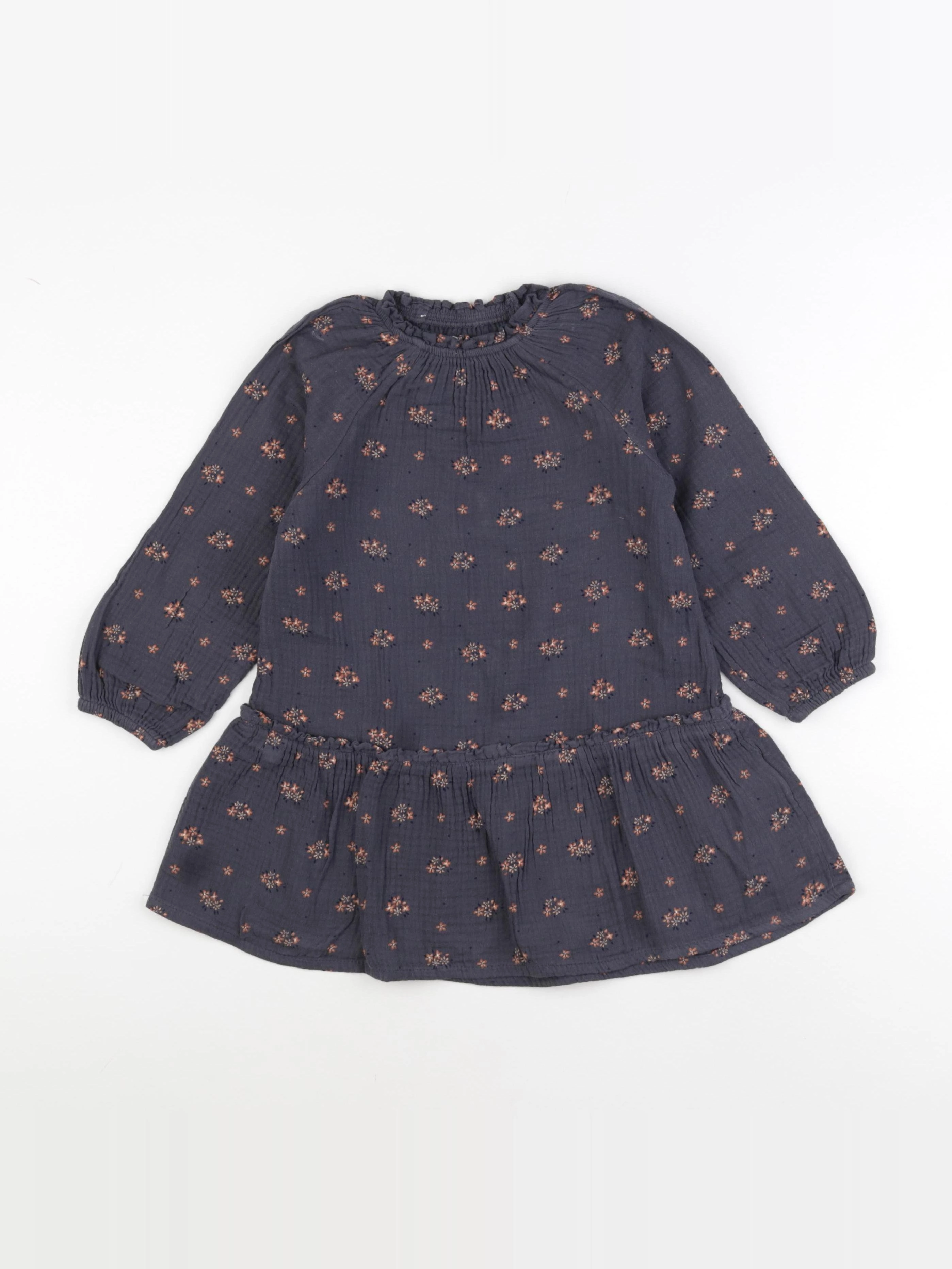 Vertbaudet - robe gris - 5 ans
