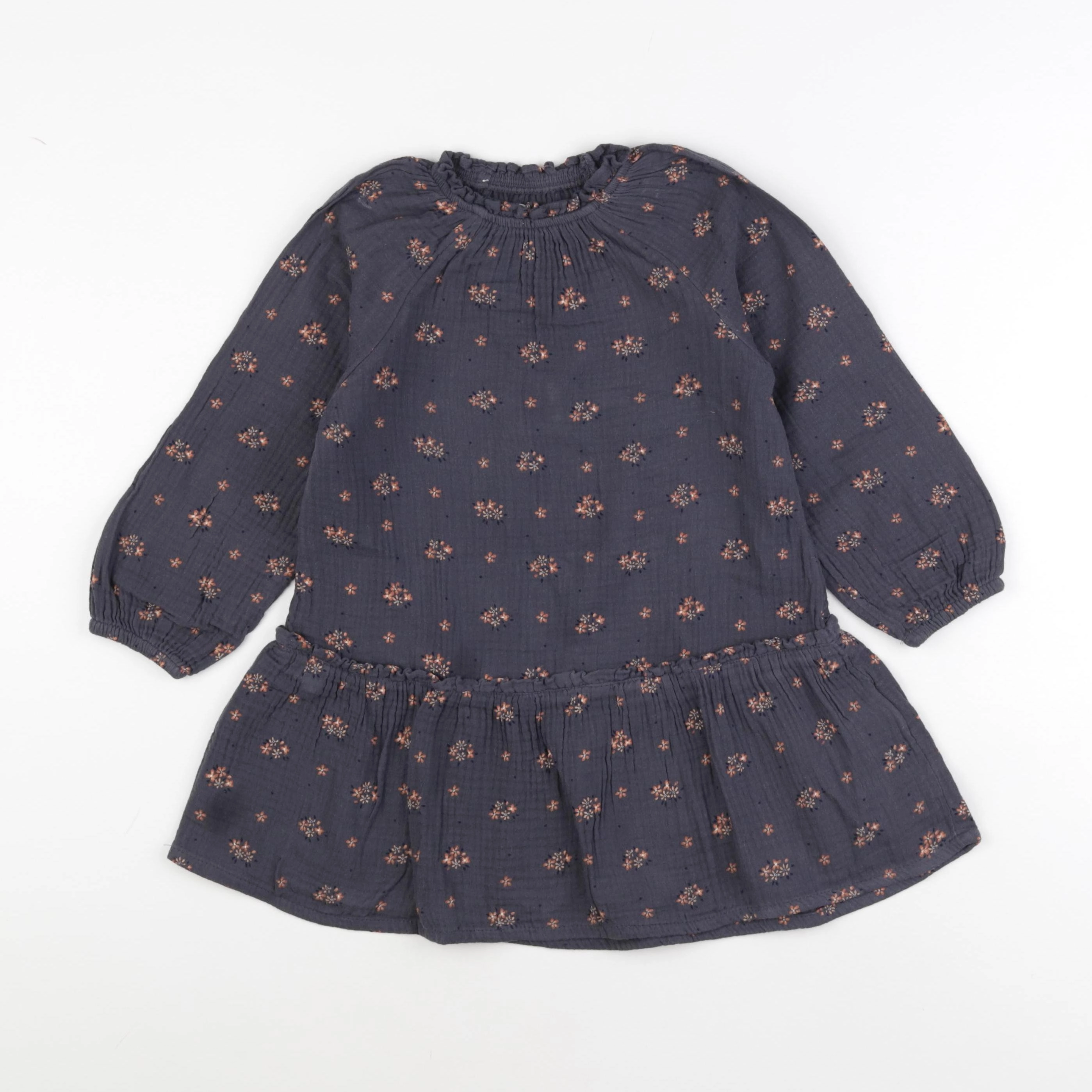 Vertbaudet - robe gris - 5 ans