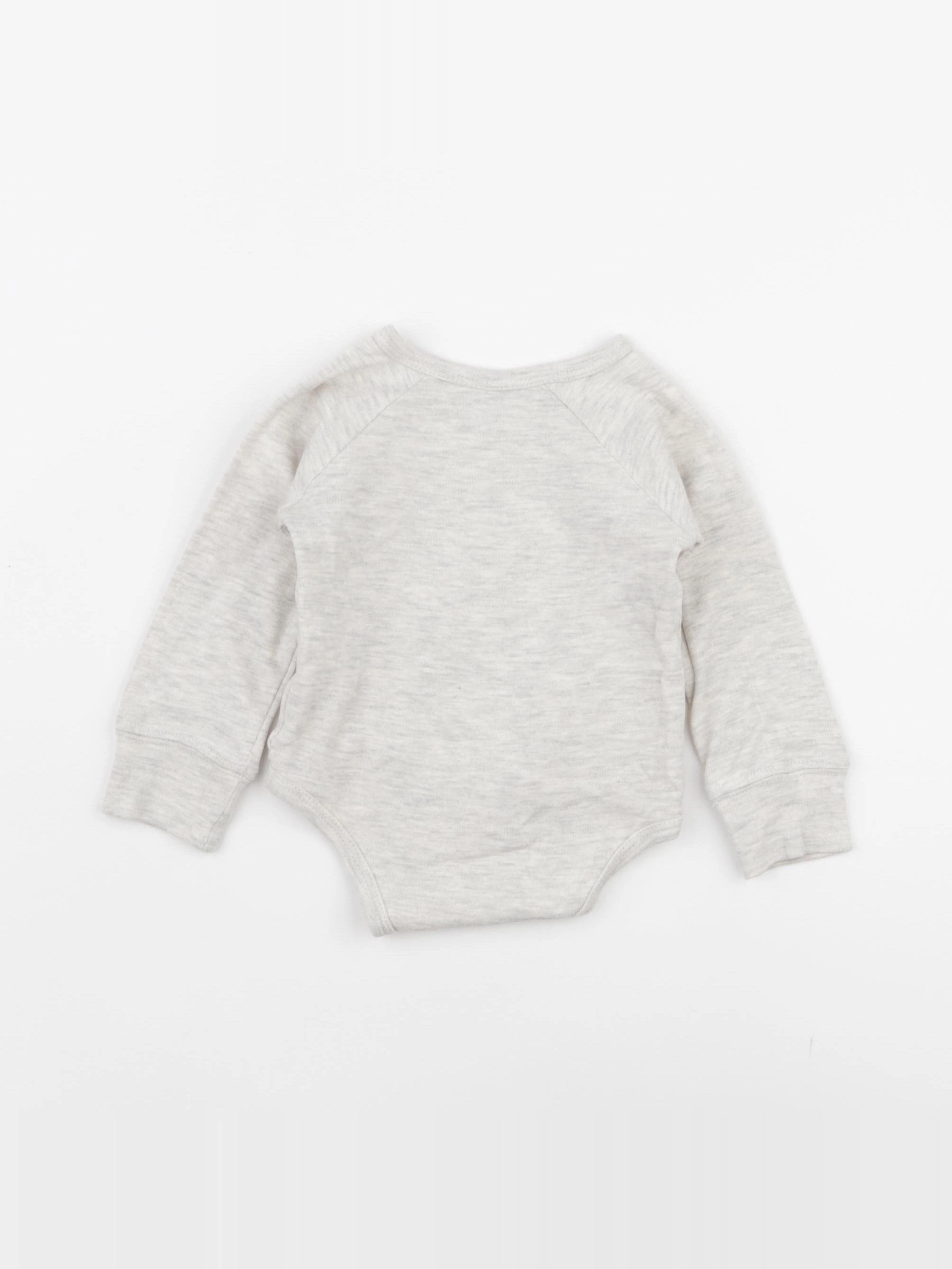 Vertbaudet - body gris - 6 mois