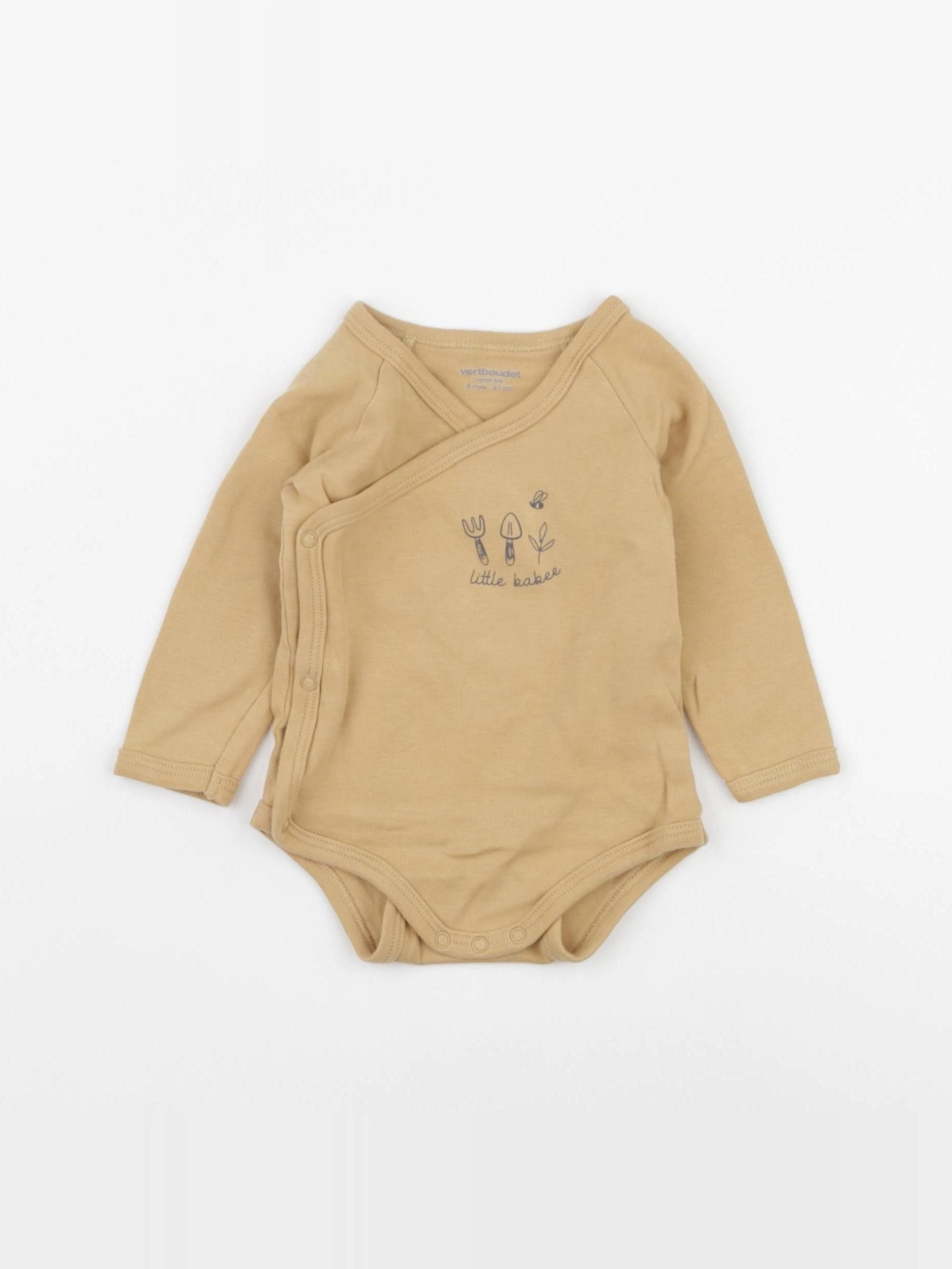 Vertbaudet - body jaune - 6 mois