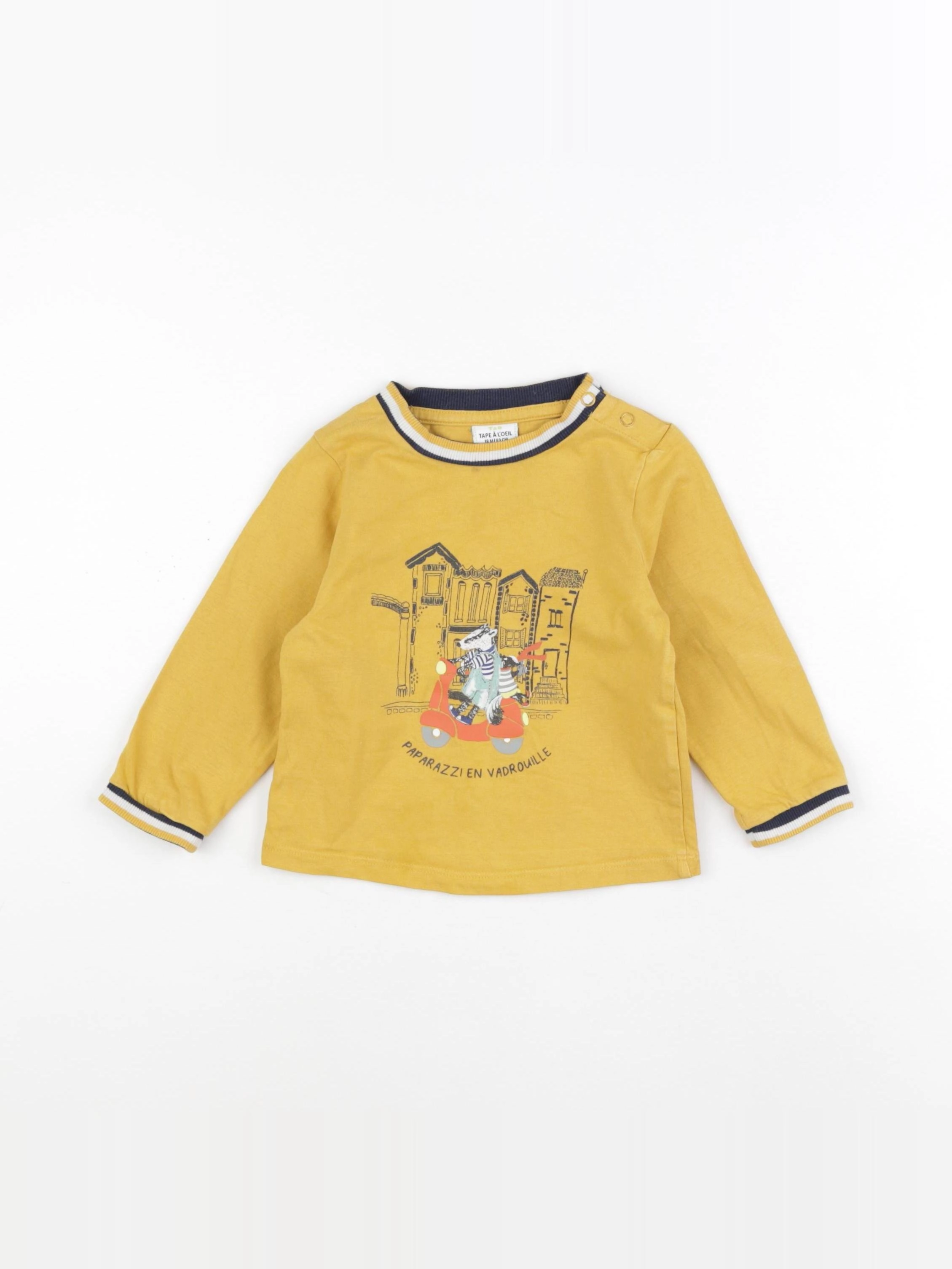 Tape à l'oeil - tee-shirt jaune - 18 mois