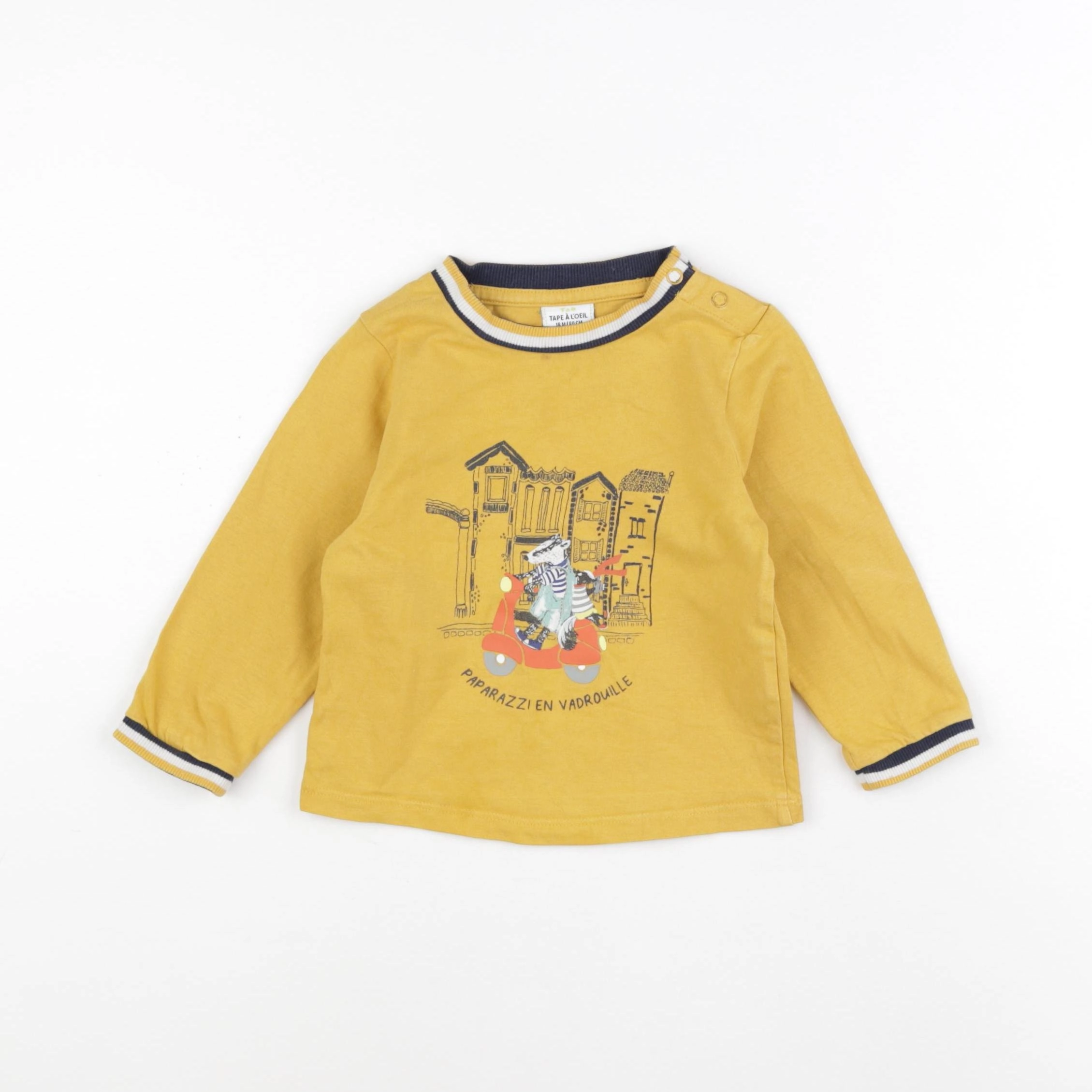 Tape à l'oeil - tee-shirt jaune - 18 mois