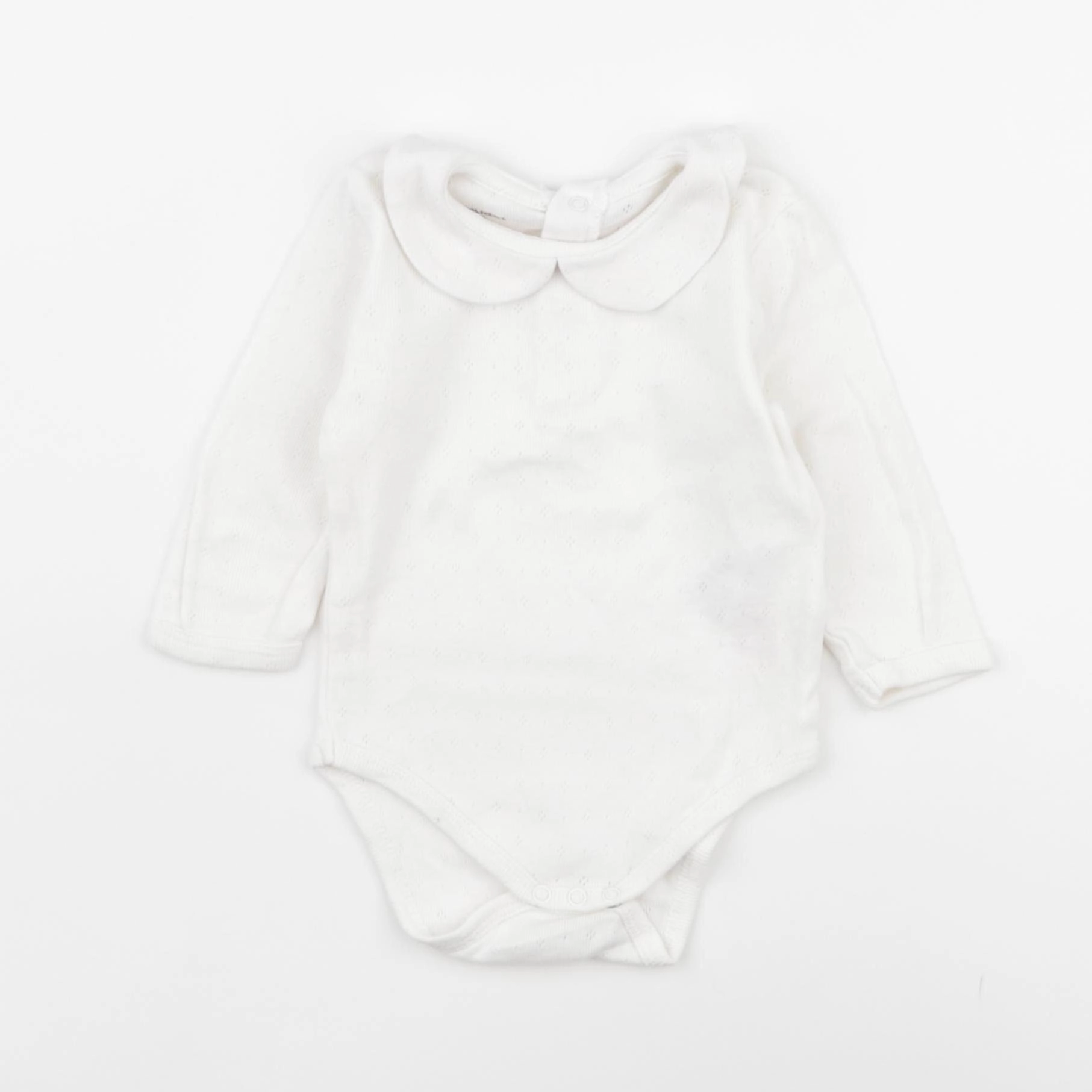Vertbaudet - body à col beige - 6 mois