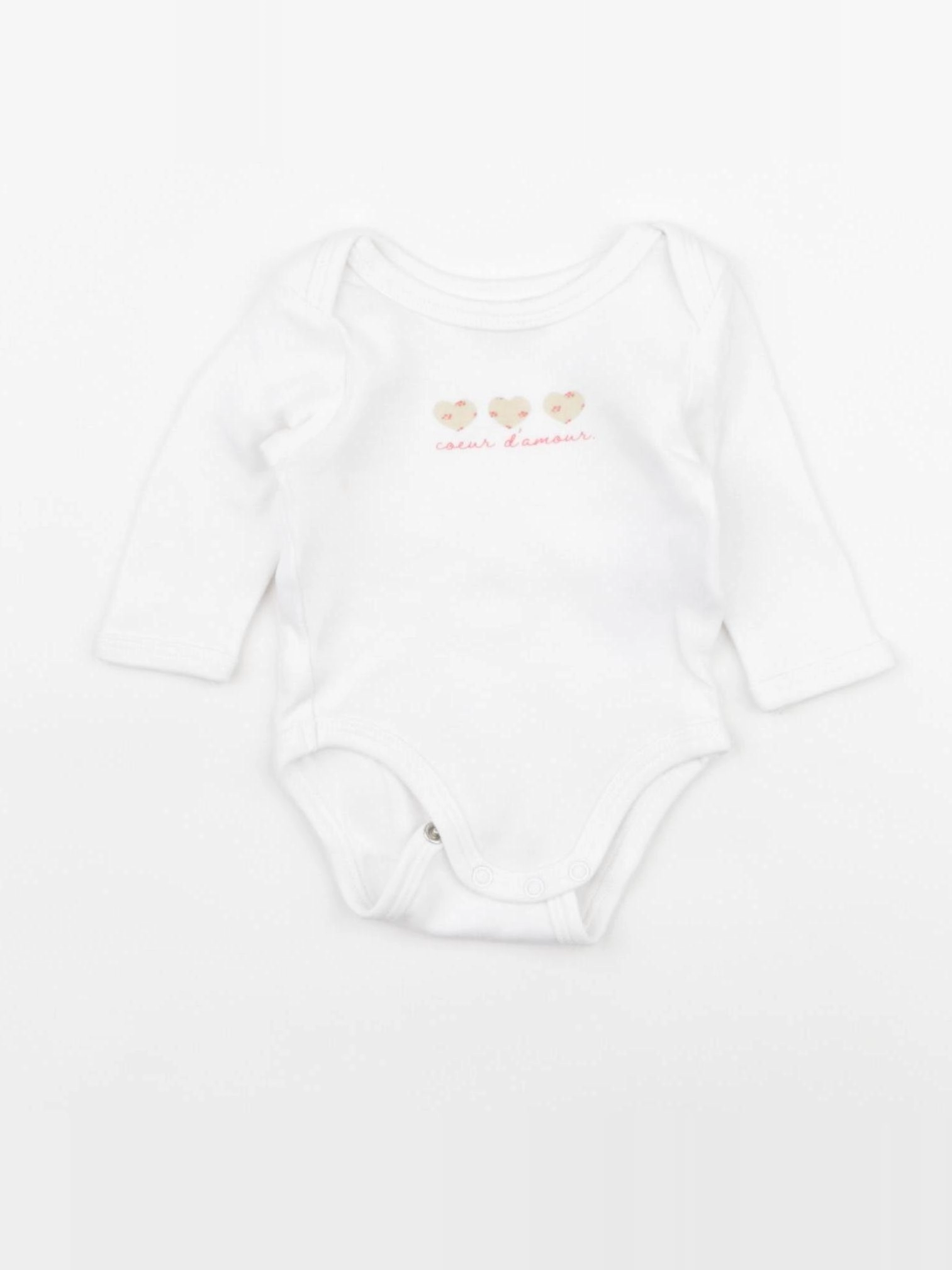 Vertbaudet - body blanc - 1 mois
