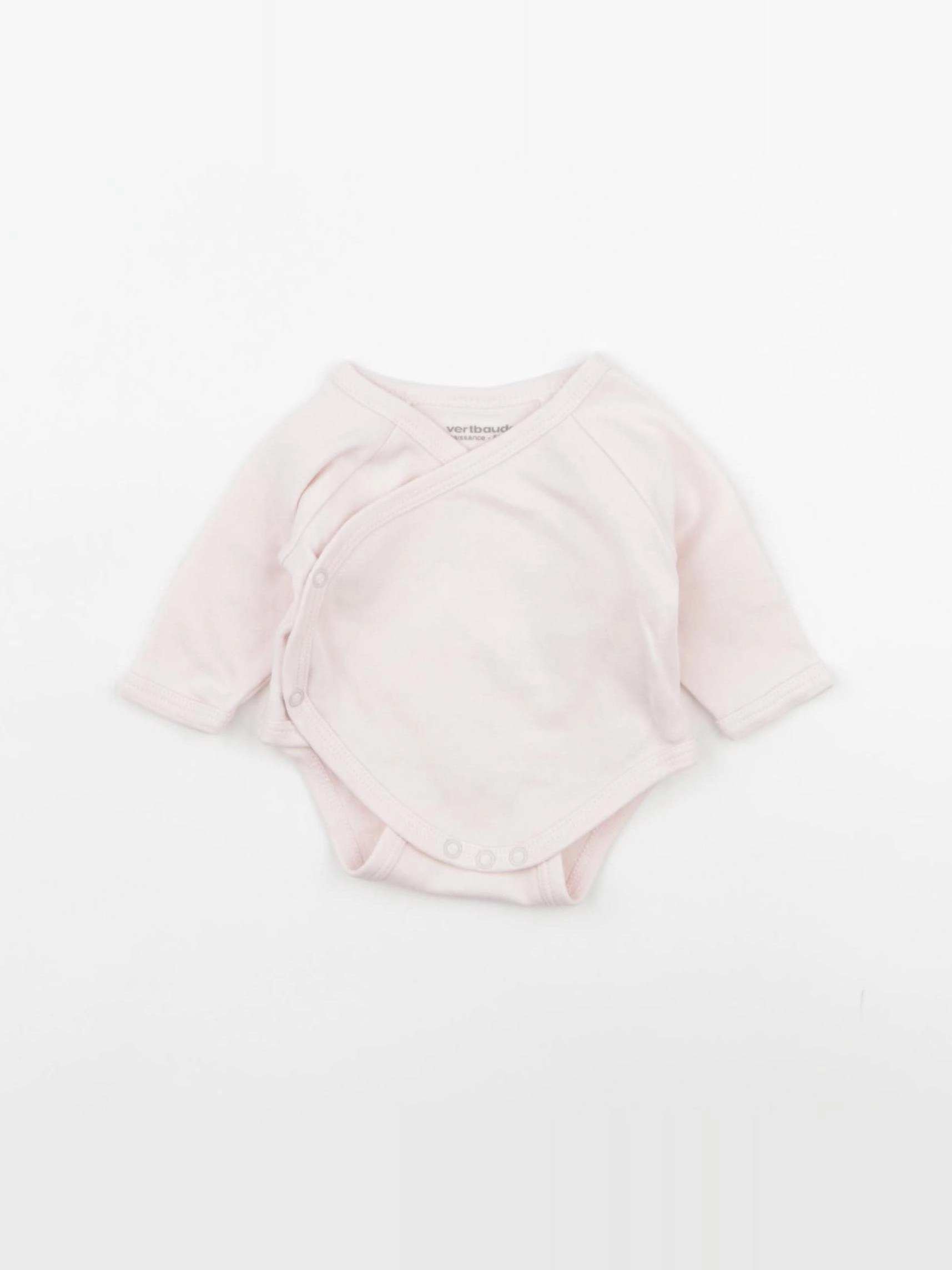 Vertbaudet - body rose - 0 mois
