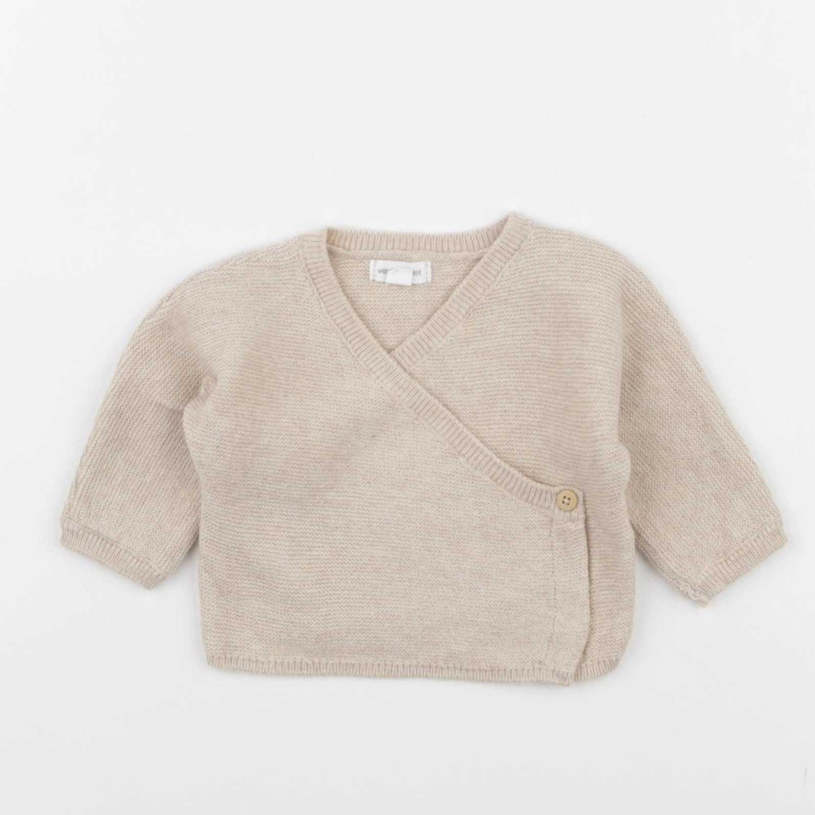Vertbaudet - gilet beige - 0 mois