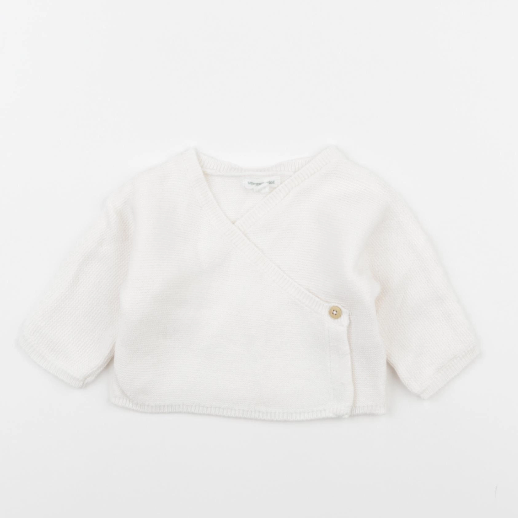 Vertbaudet - gilet blanc - 0 mois