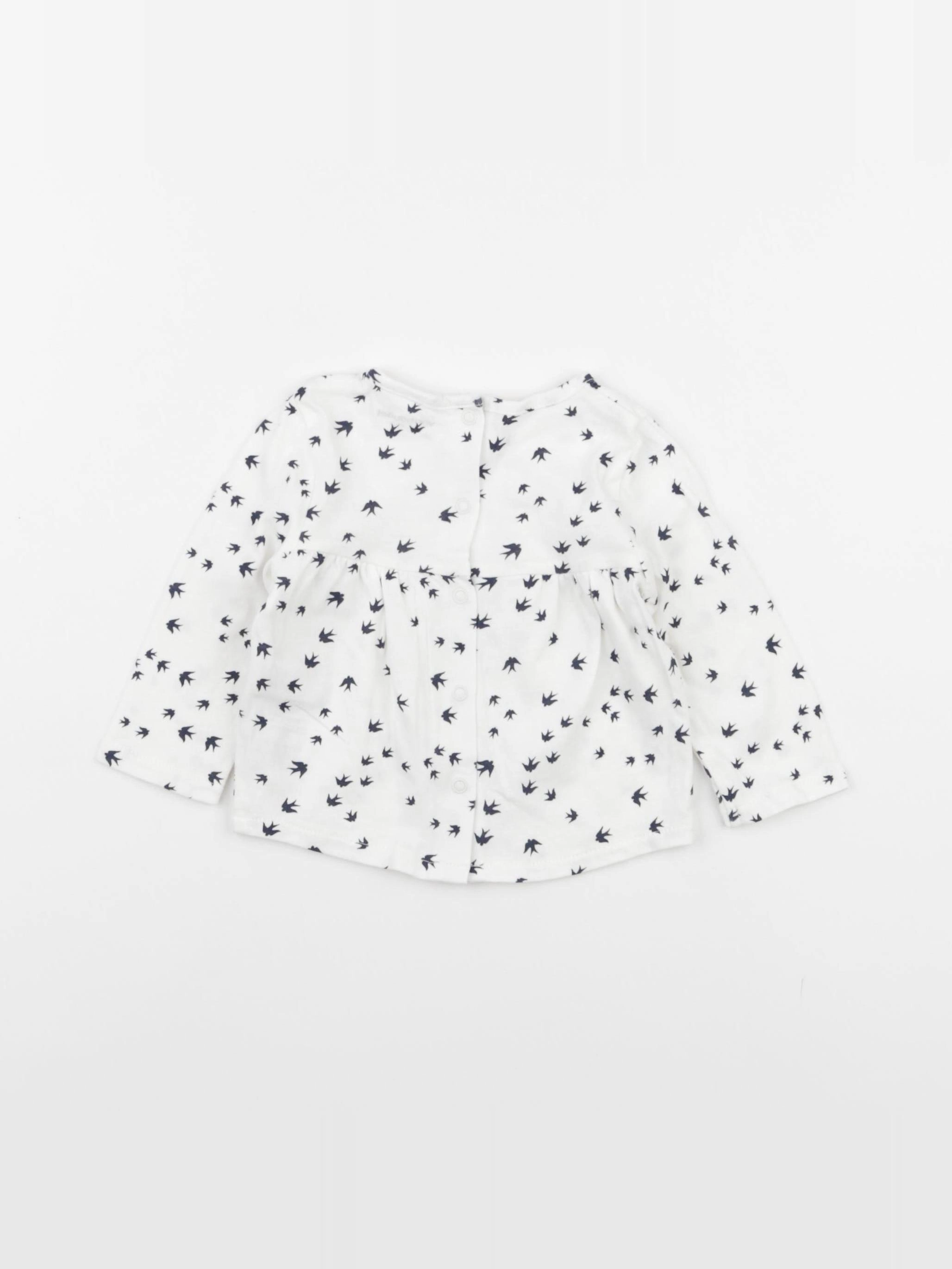 Vertbaudet - tee-shirt blanc - 3 mois