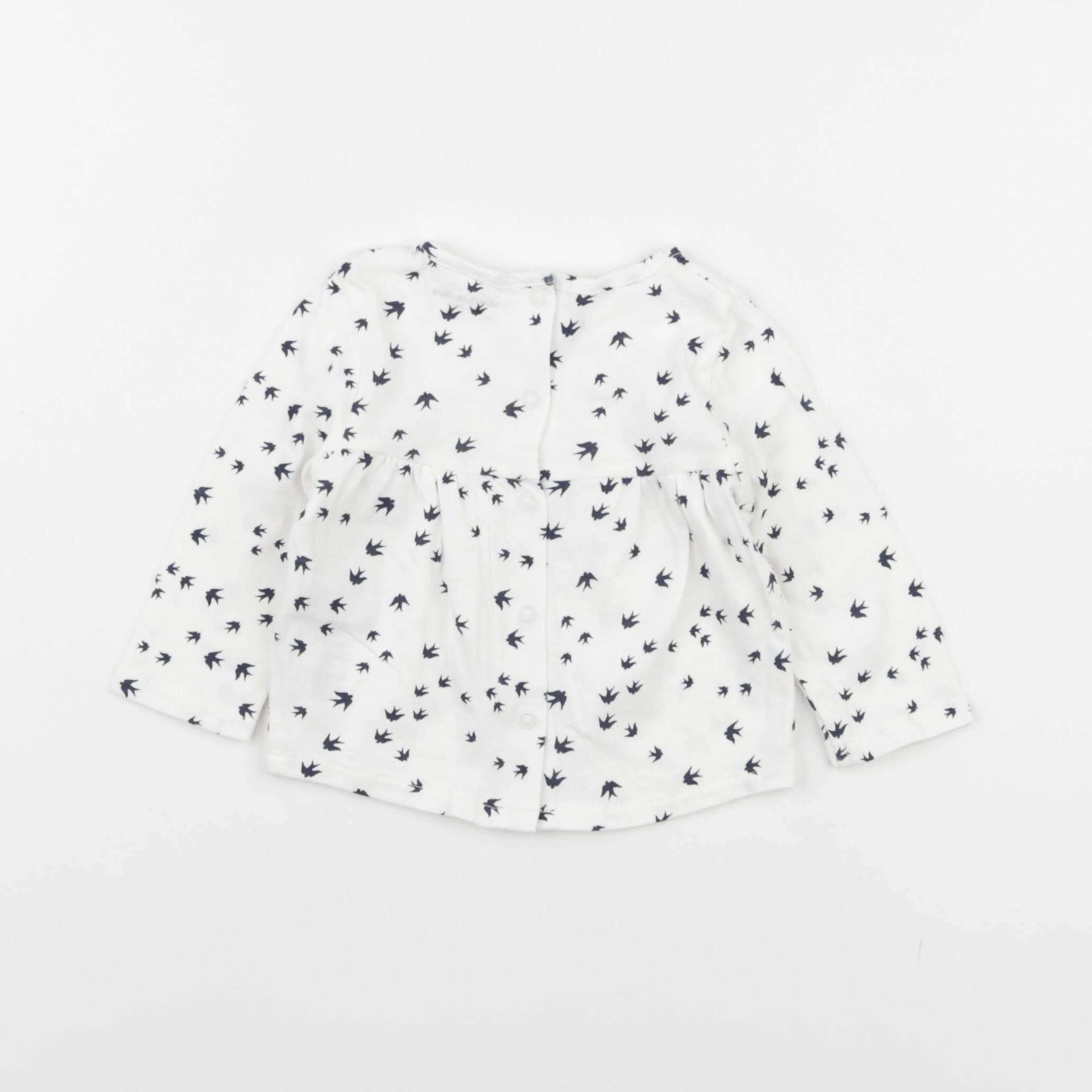 Vertbaudet - tee-shirt blanc - 3 mois