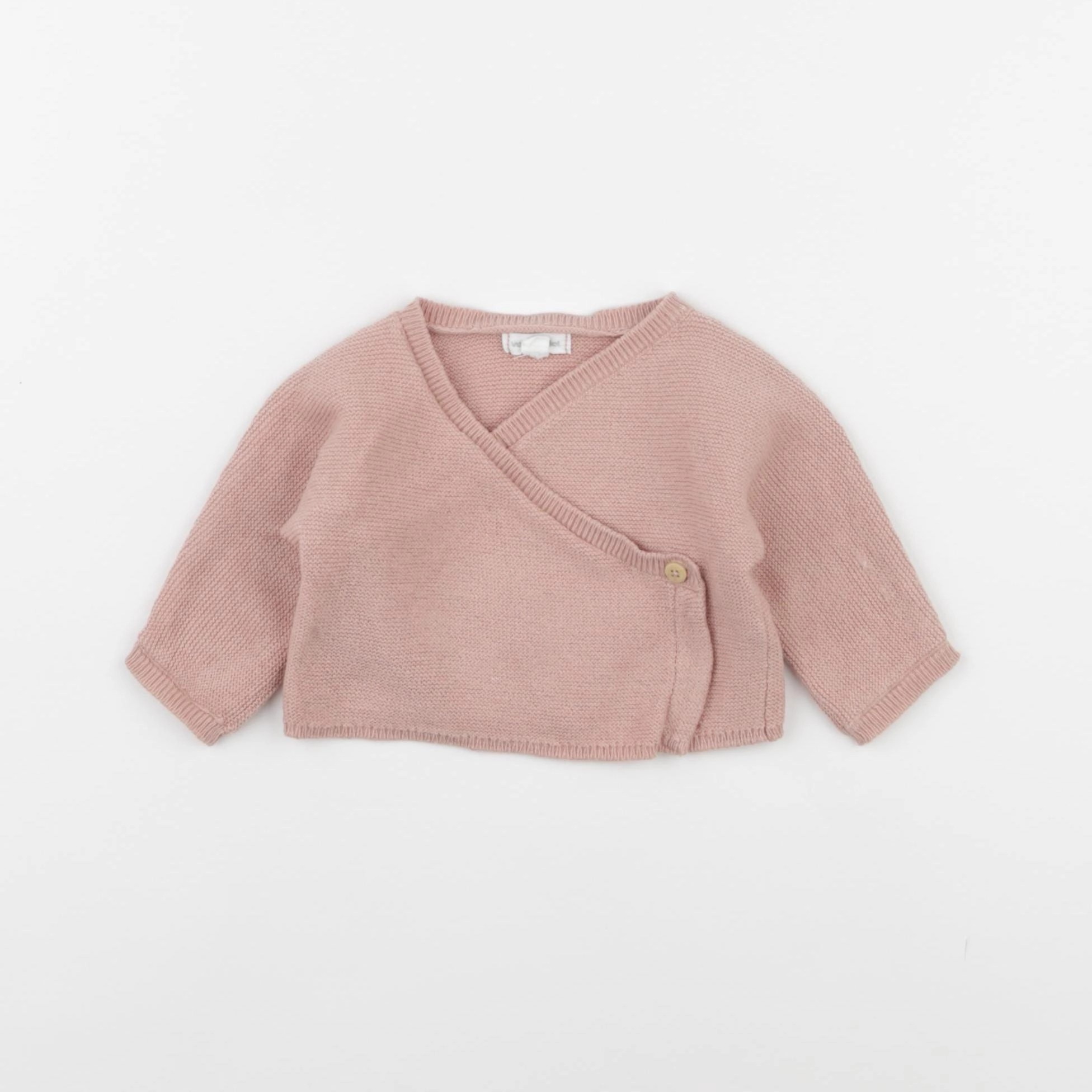 Vertbaudet - gilet rose - 0 mois