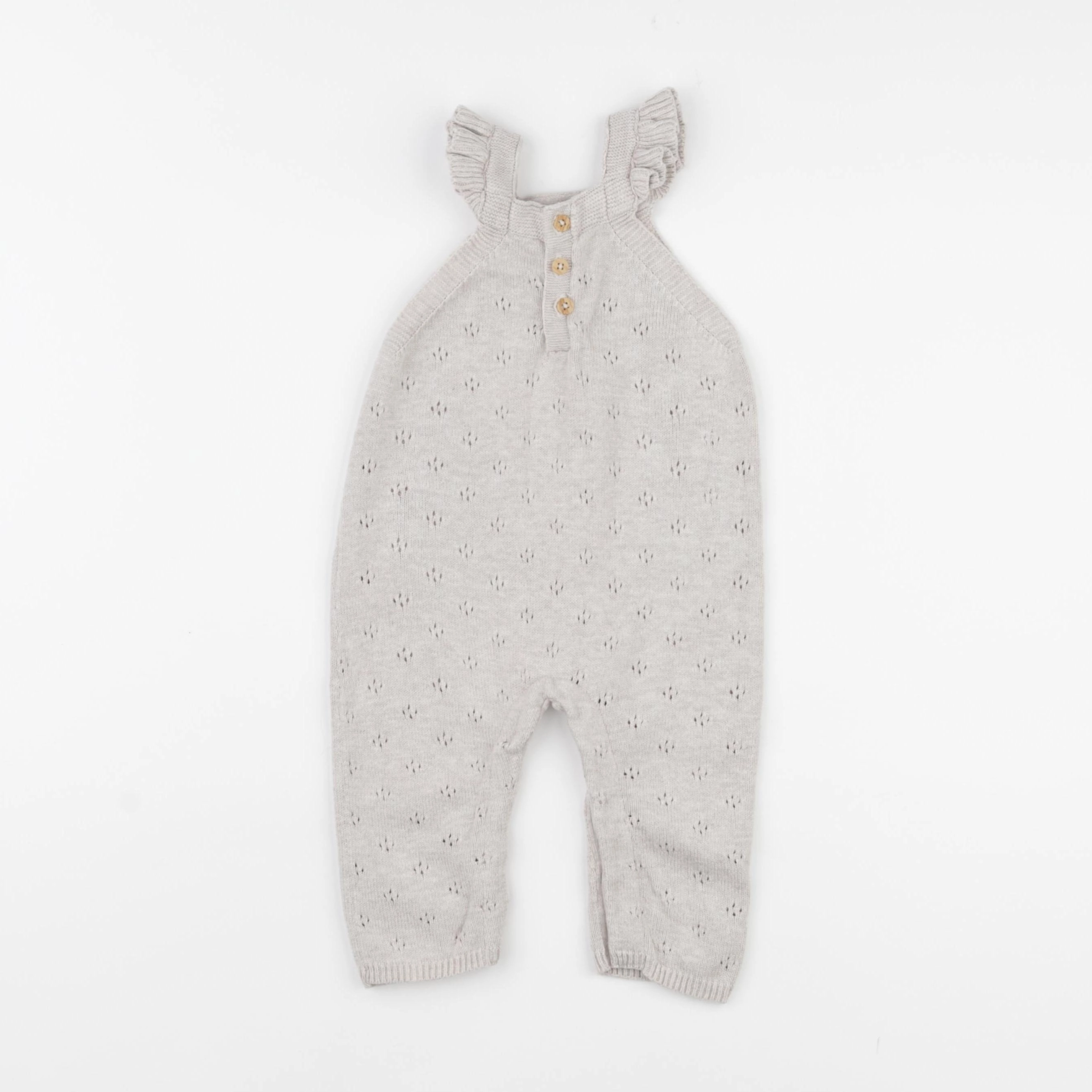 Vertbaudet - combinaison beige - 6 mois