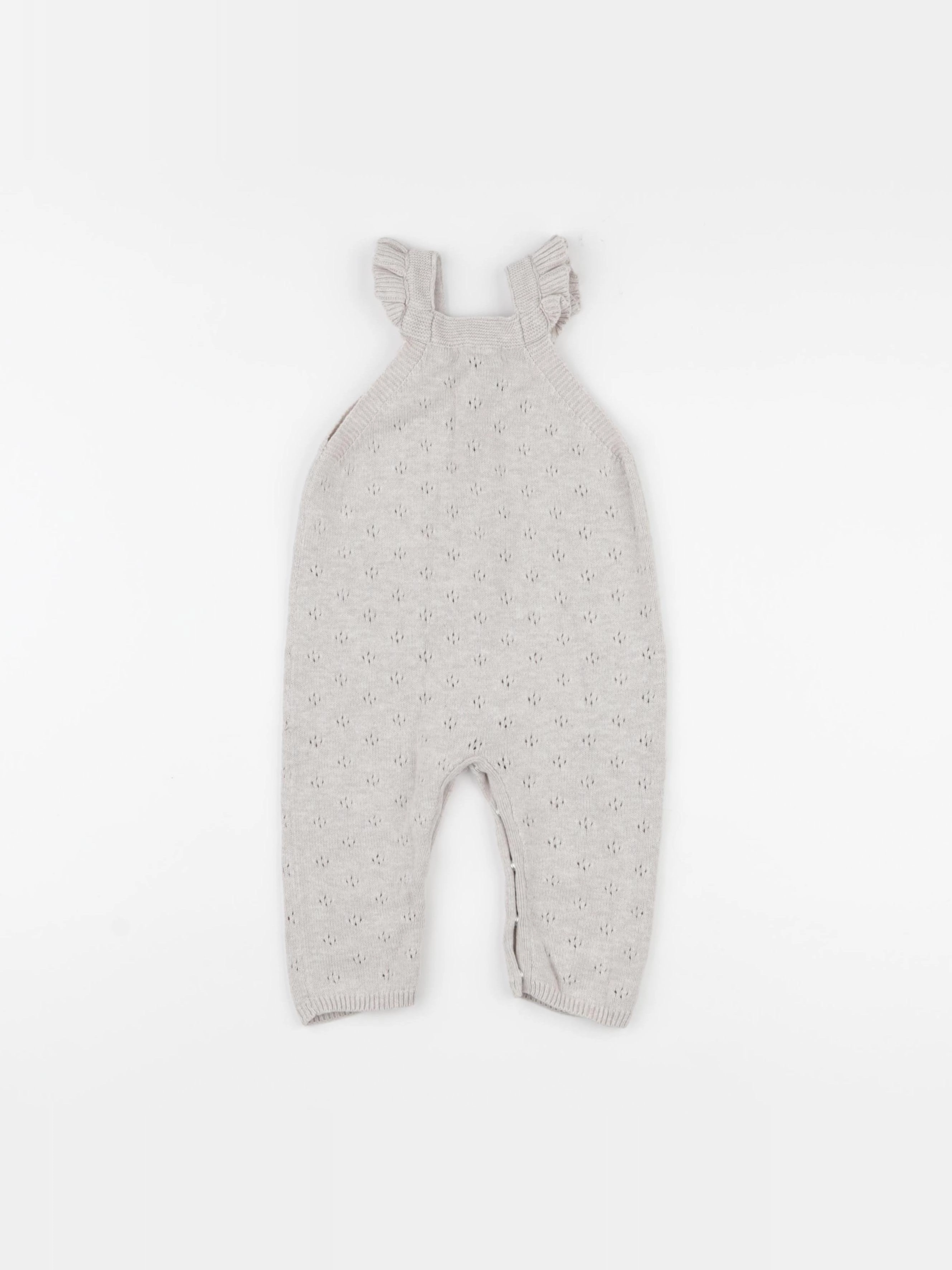 Vertbaudet - combinaison beige - 6 mois