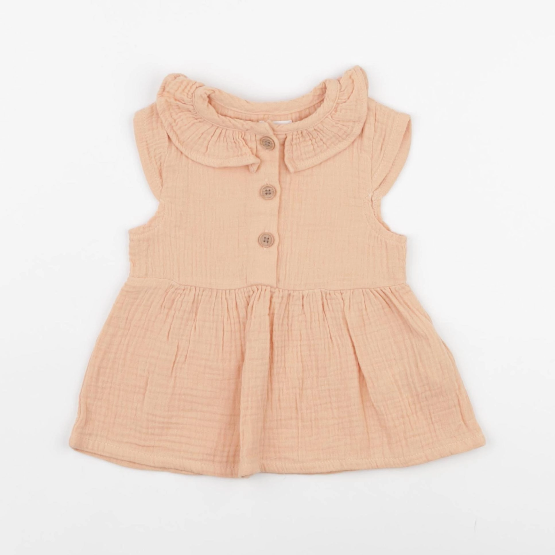 Vertbaudet - robe orange - 3 mois