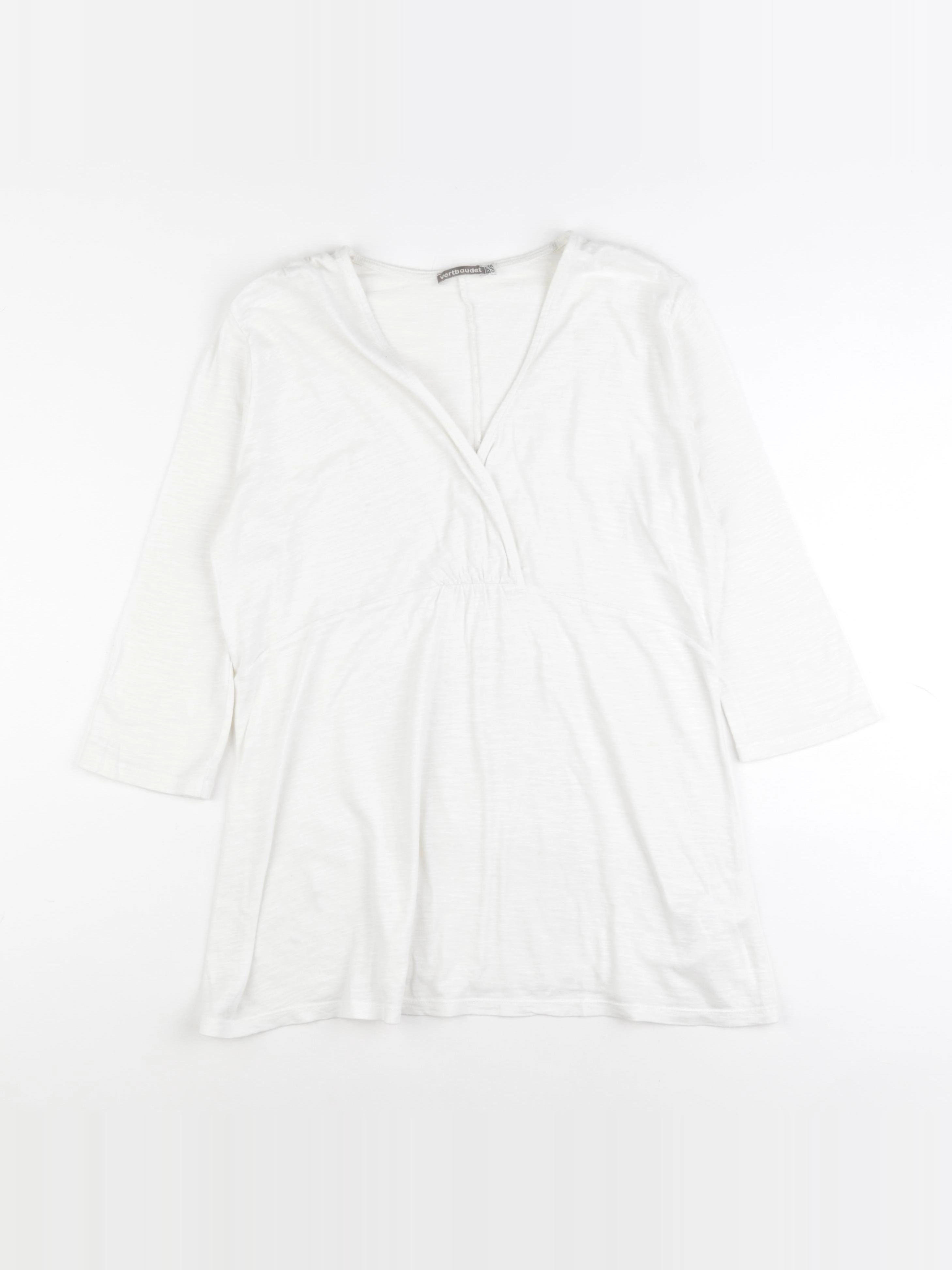 Vertbaudet - tee-shirt grossesse blanc - 38 à 40