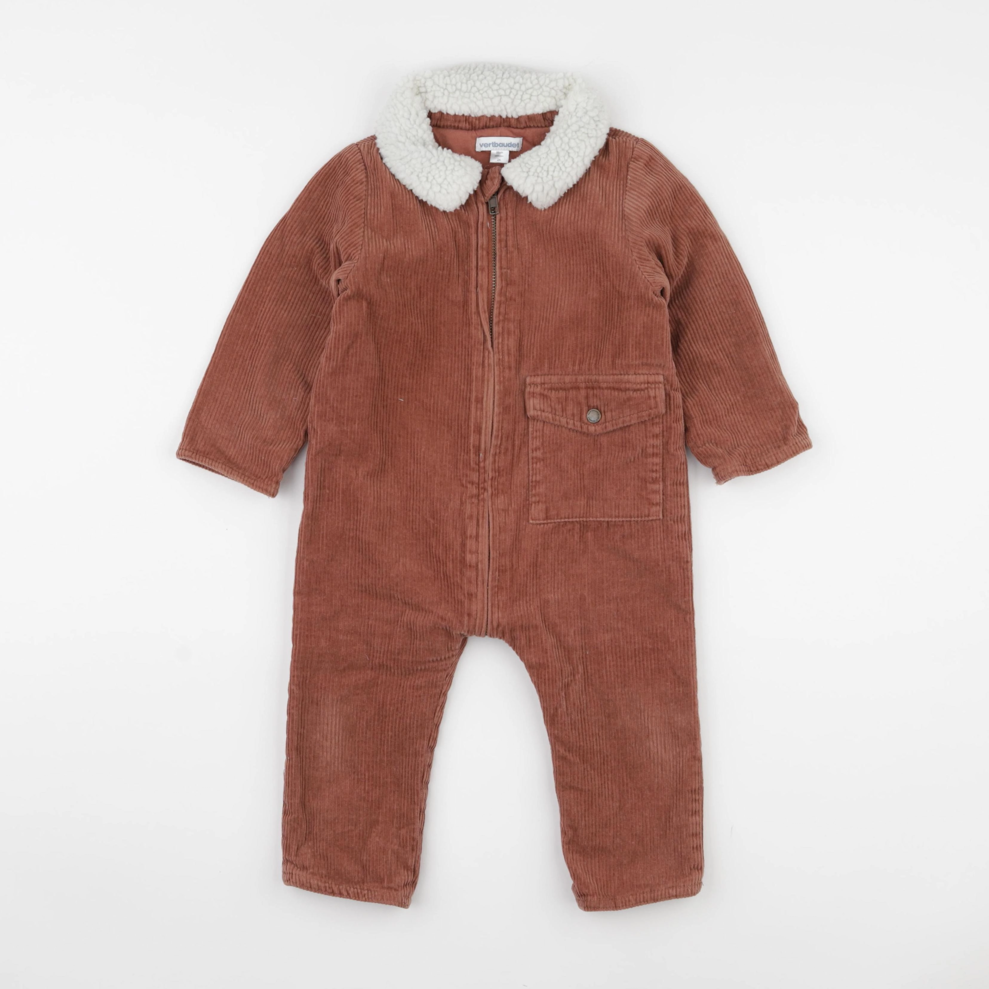 Vertbaudet - combinaison marron - 2 ans