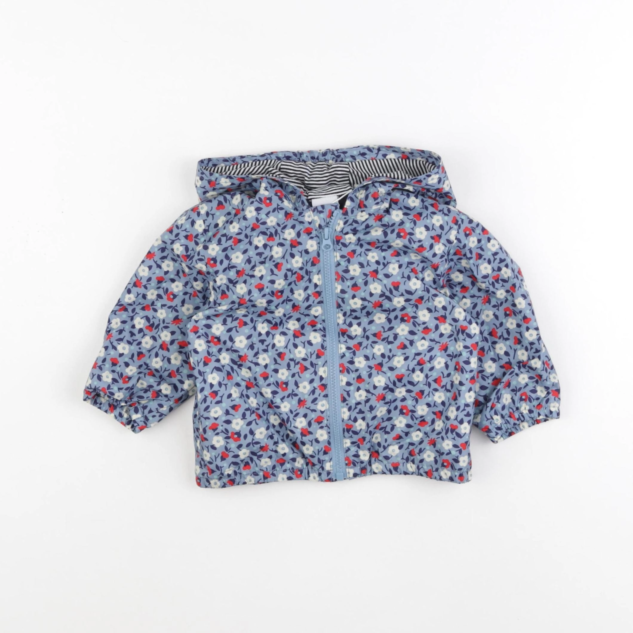 Petit Bateau - coupe-vent bleu - 6 mois