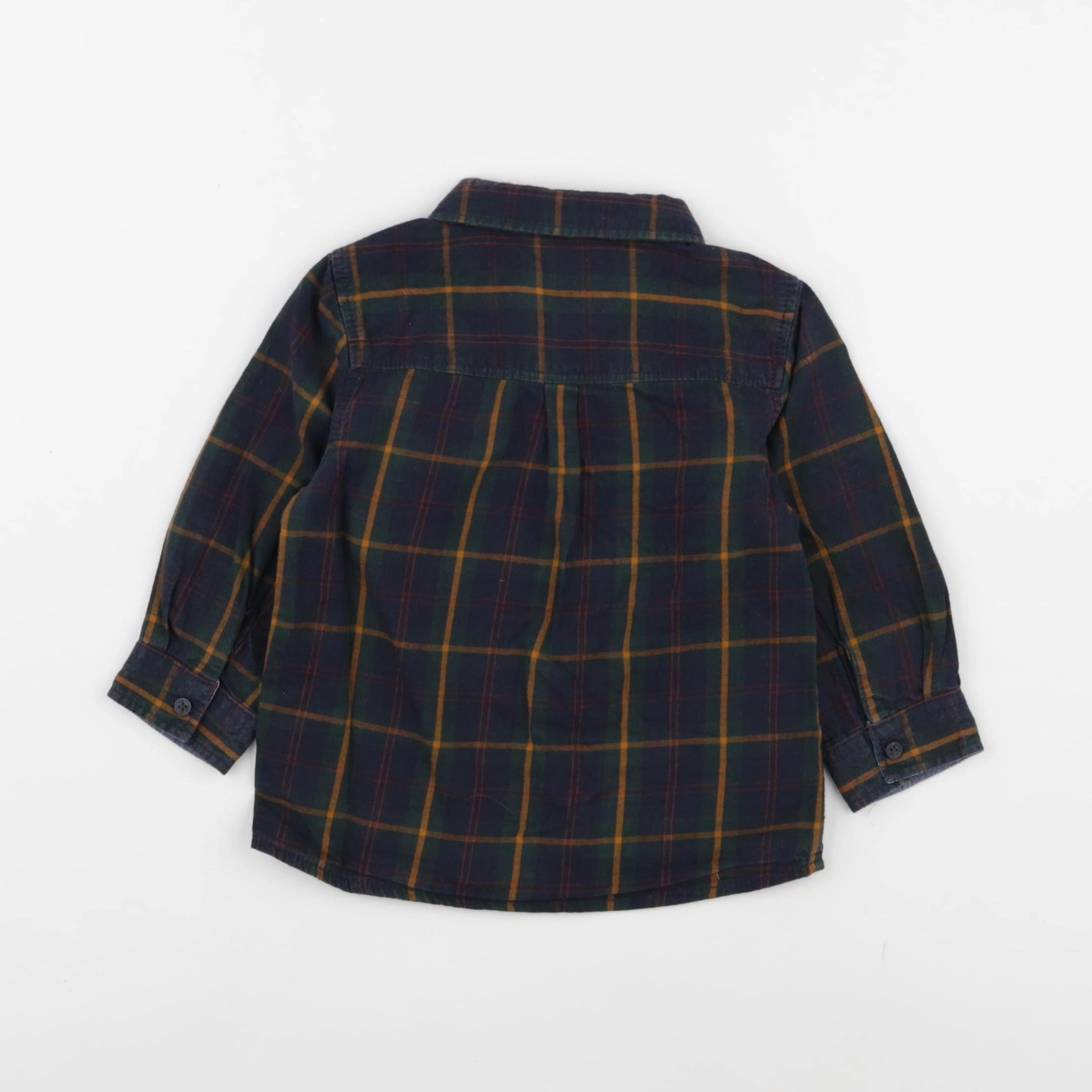 Tape à l'oeil - chemise bleu, vert - 18 mois