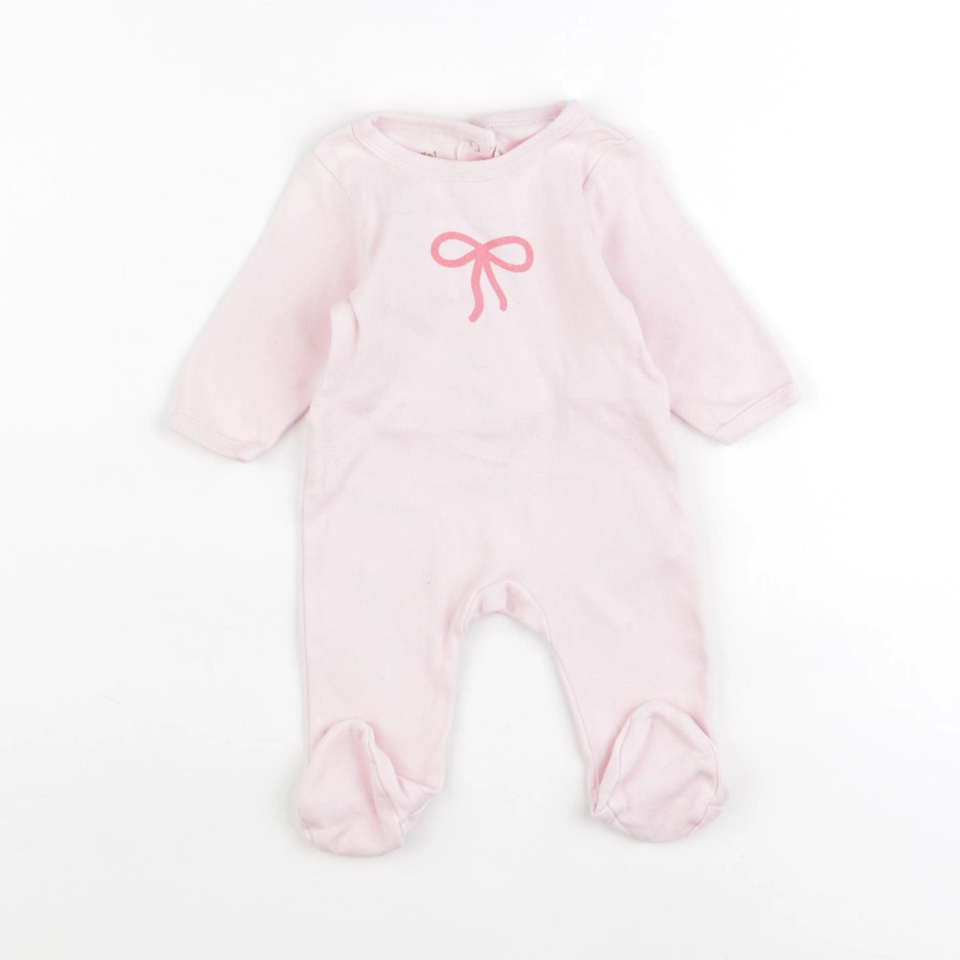 Vertbaudet - pyjama coton rose - 1 mois