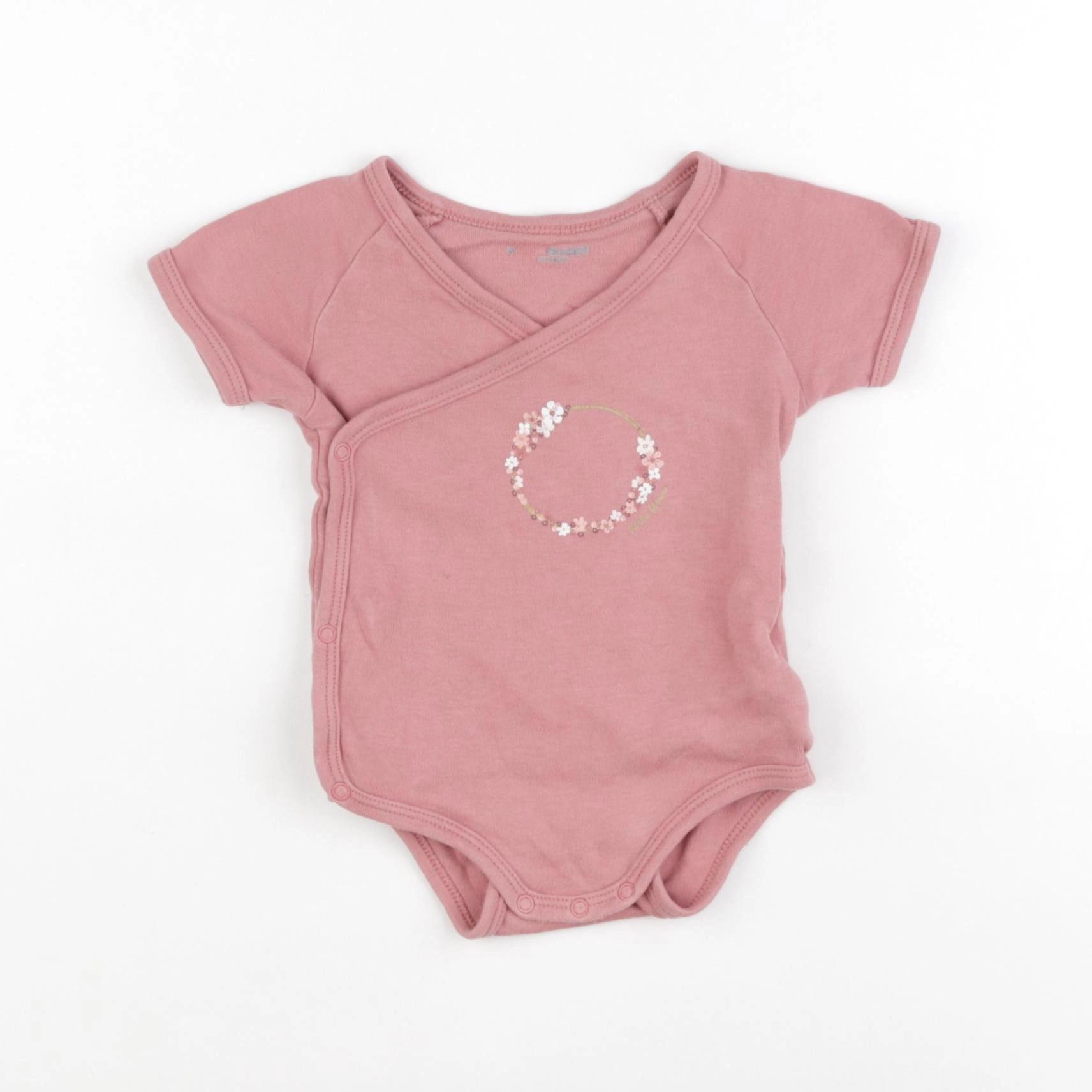 Vertbaudet - body rose - 6 mois