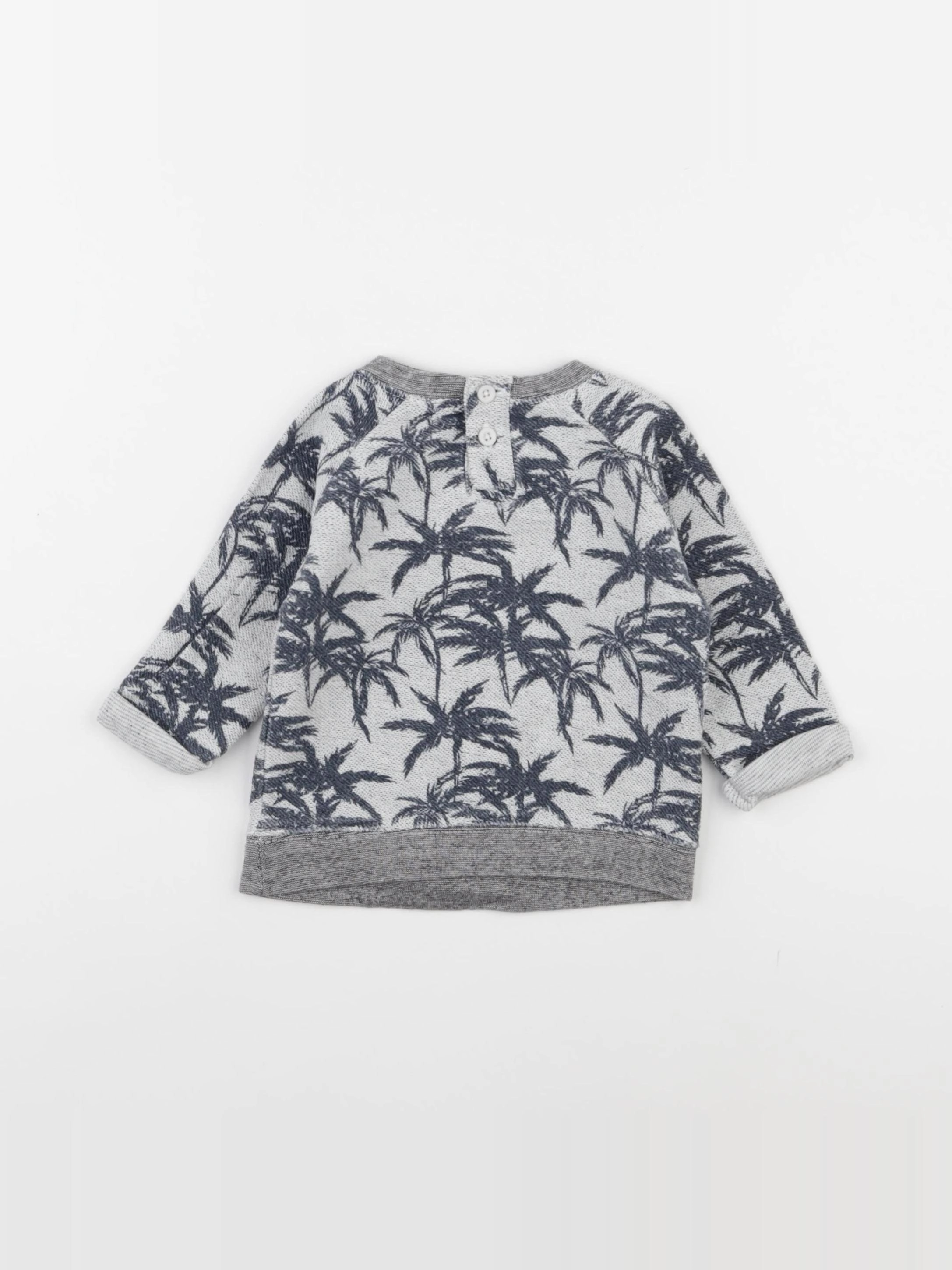 Tape à l'oeil - sweat bleu, blanc - 6 mois