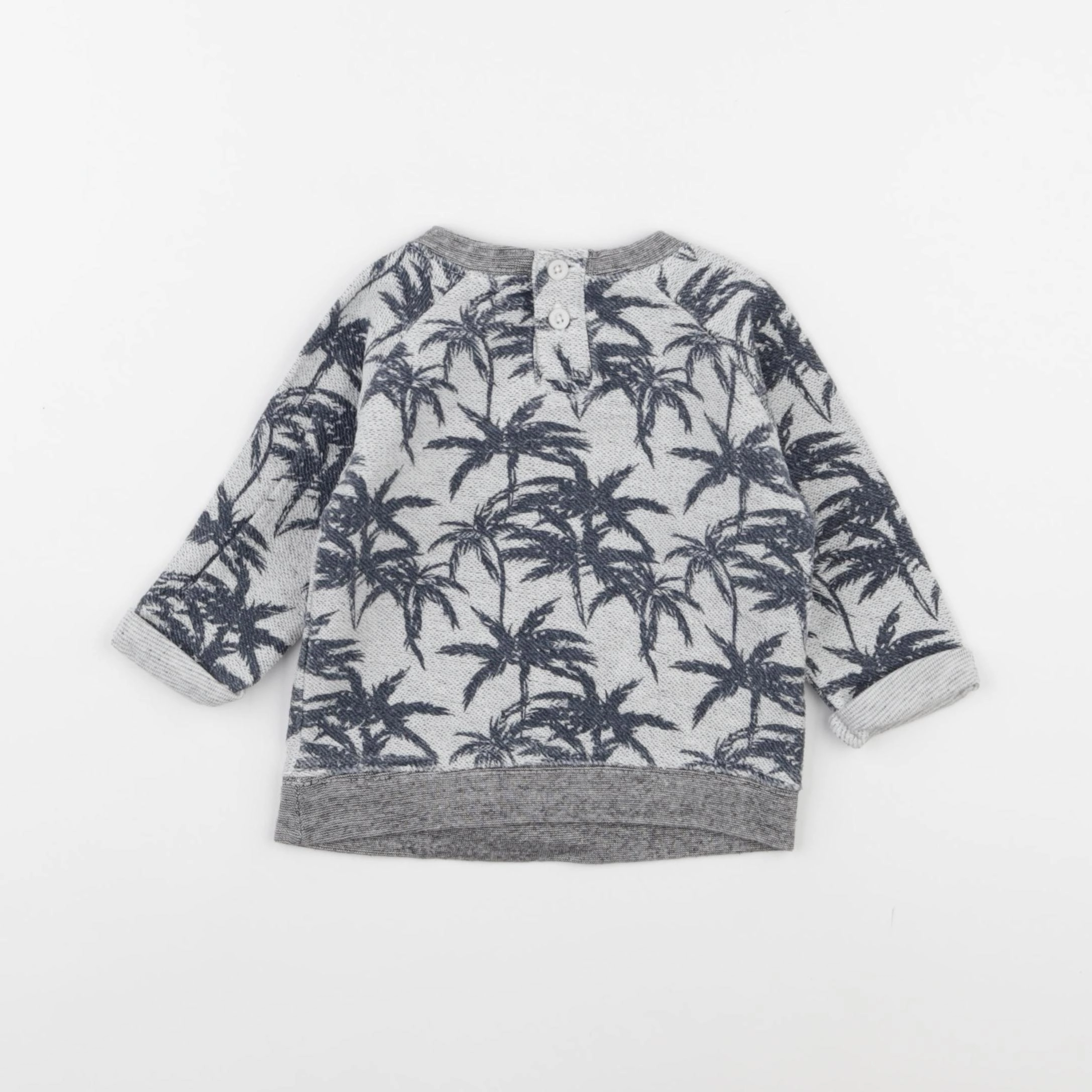 Tape à l'oeil - sweat bleu, blanc - 6 mois